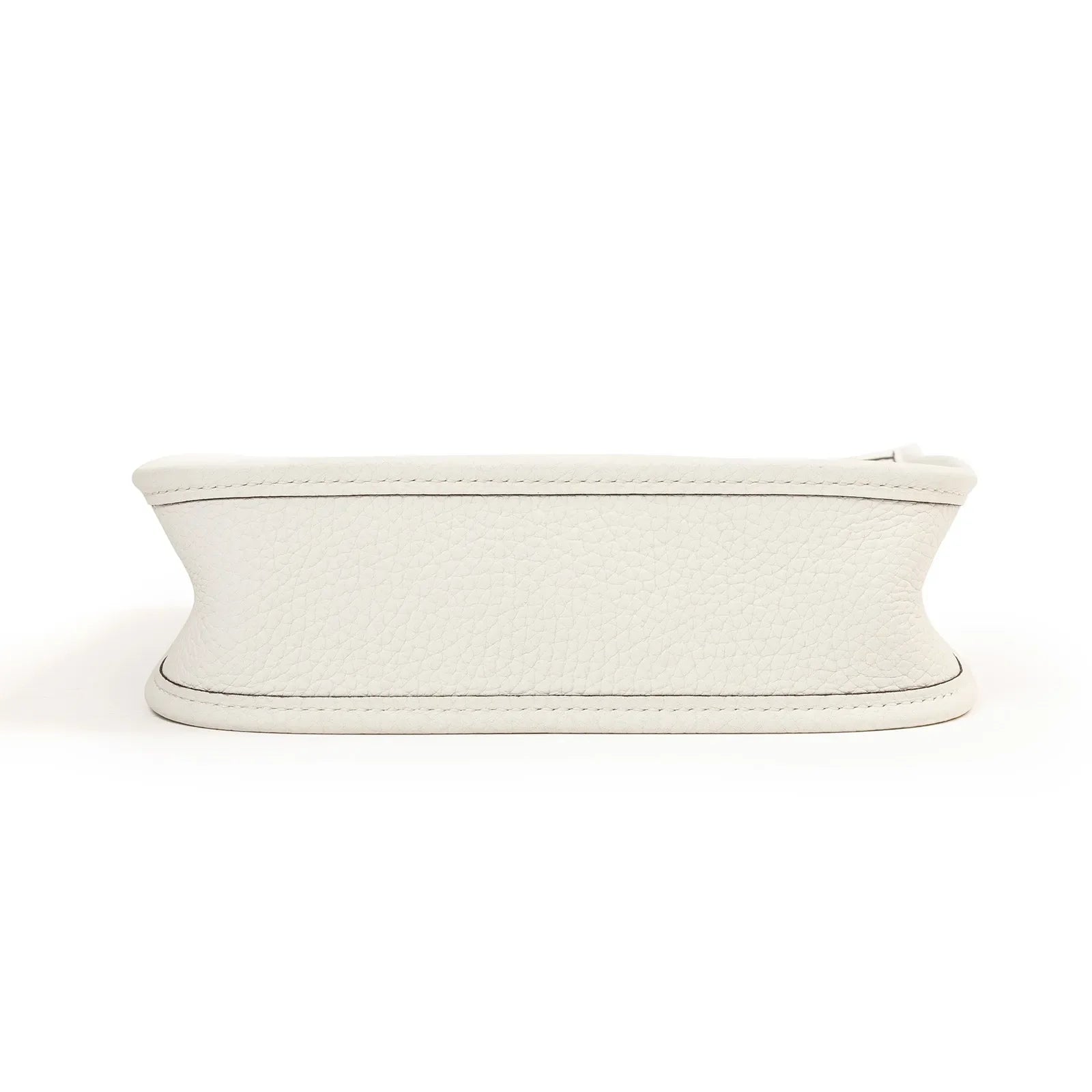 Hermès Mini Evelyne New White Clemence Gold Hardware