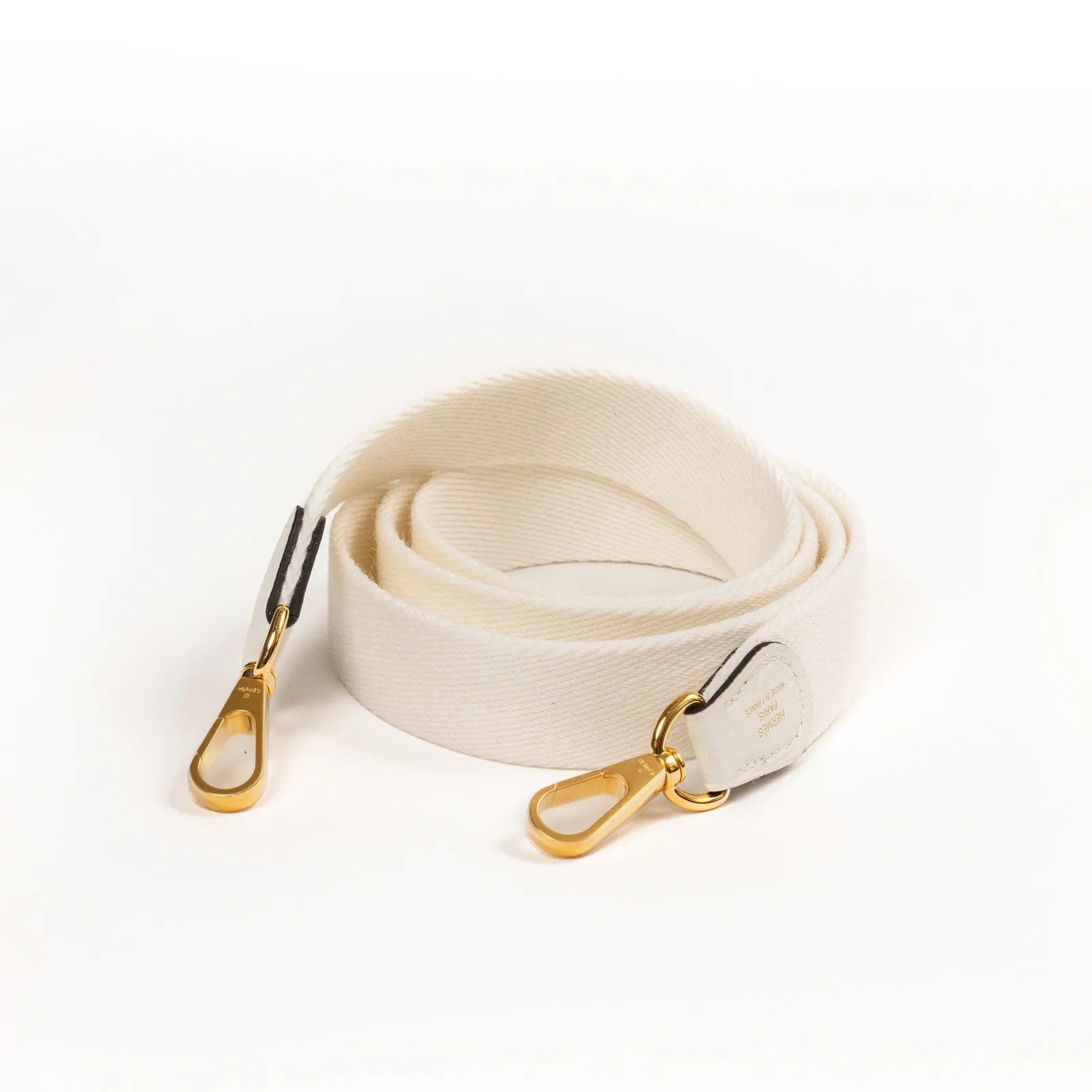 Hermès Mini Evelyne New White Clemence Gold Hardware