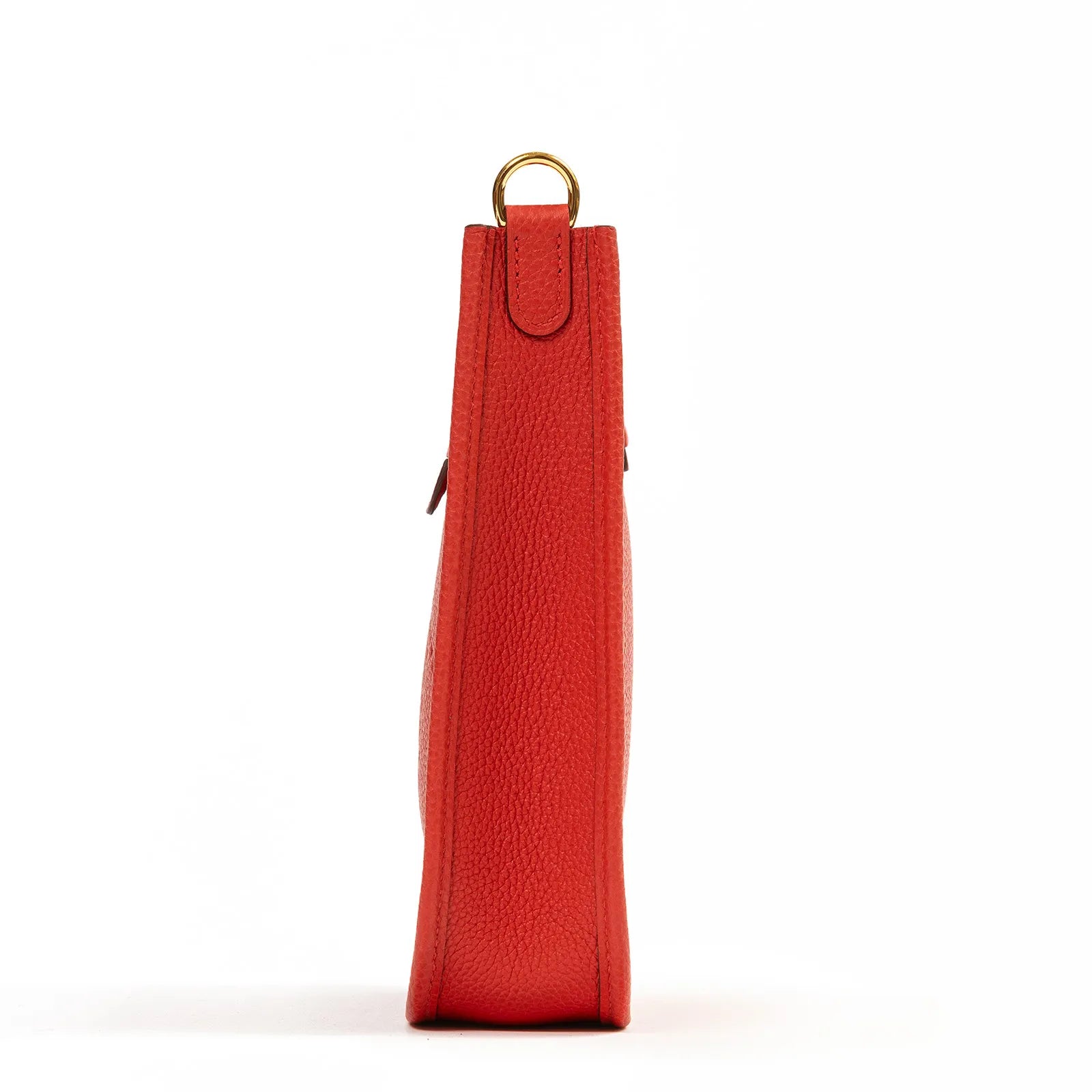 Hermès Mini Evelyne Rouge de Coeur/Coeu-Frid Clemence Gold Hardware