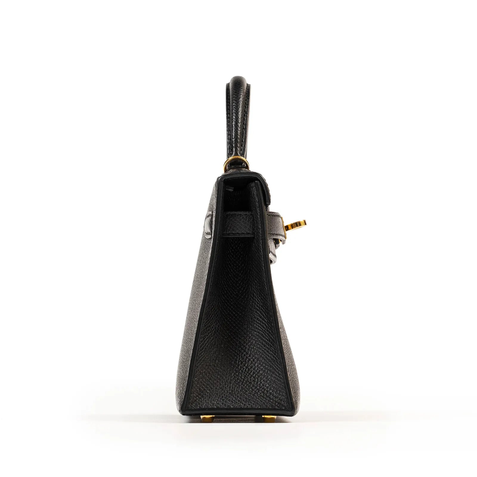 Hermès Mini Kelly II Sellier 20 Black Epsom Gold Hardware