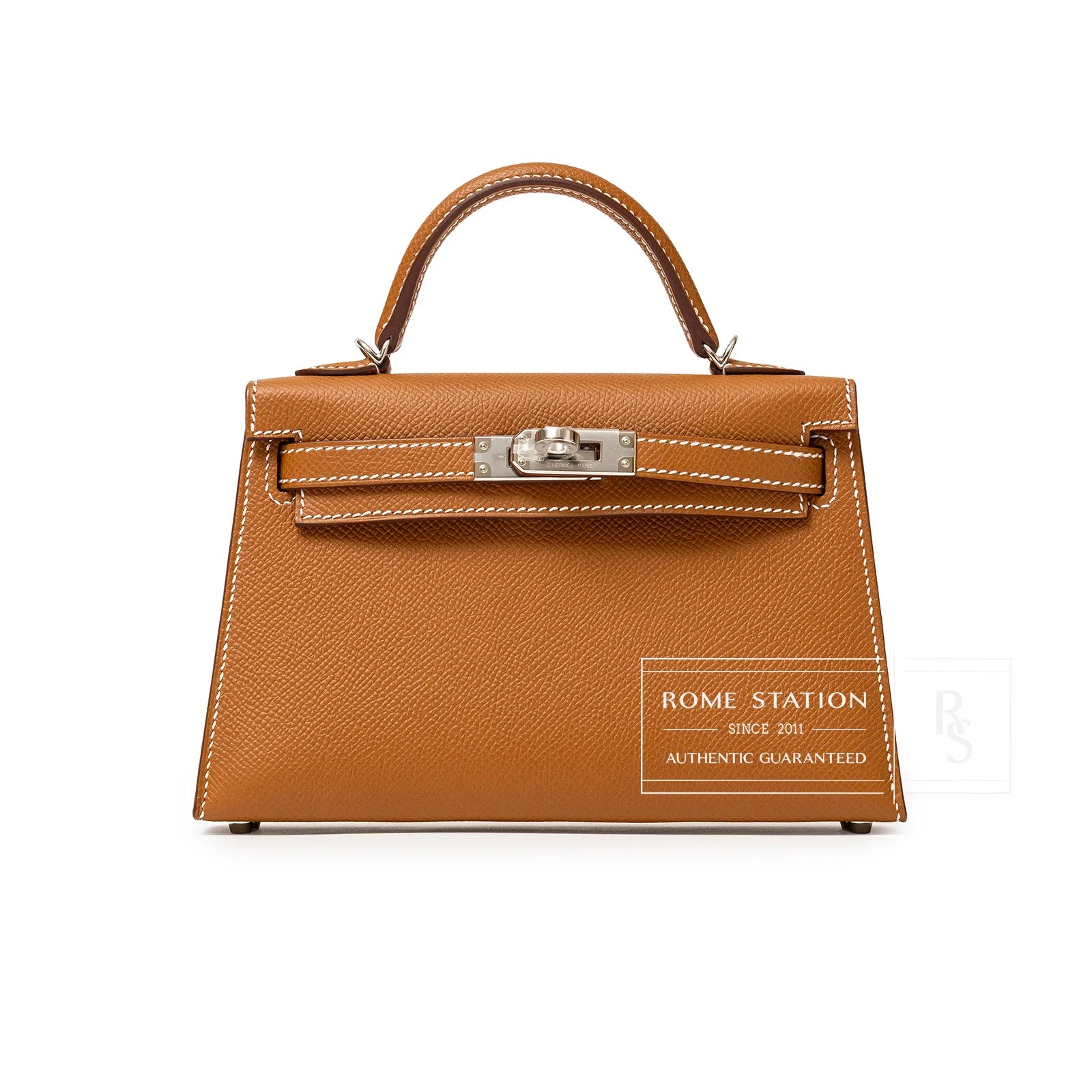 Hermès Mini Kelly II Sellier 20 Gold Epsom Palladium Hardware