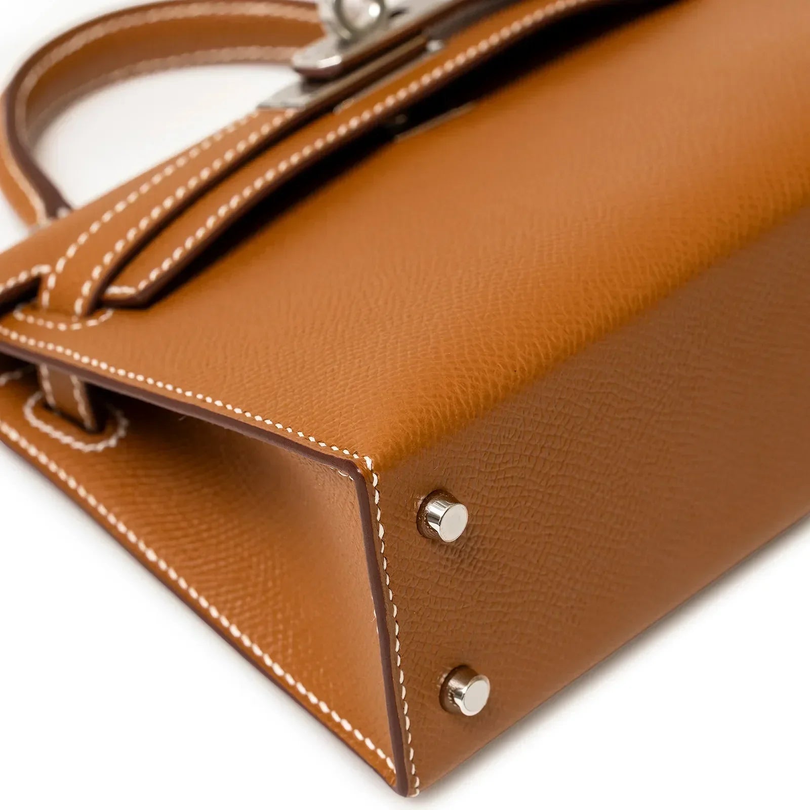 Hermès Mini Kelly II Sellier 20 Gold Epsom Palladium Hardware