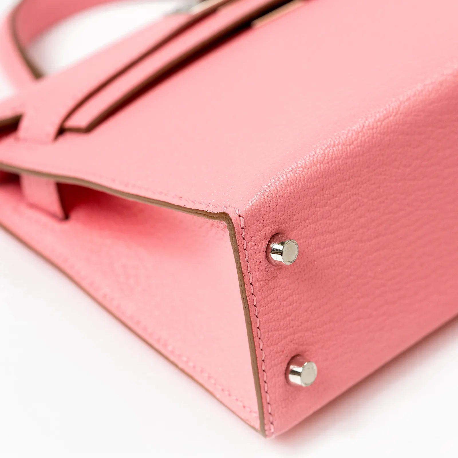 Hermès Mini Kelly II Sellier 20 Rose Confetti Chevre Mysore Palladium Hardware