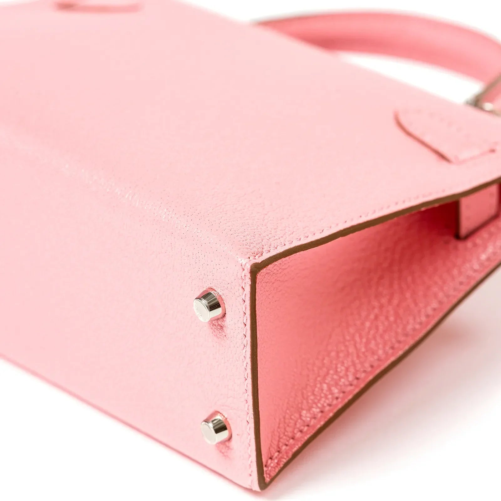 Hermès Mini Kelly II Sellier 20 Rose Confetti Chevre Mysore Palladium Hardware