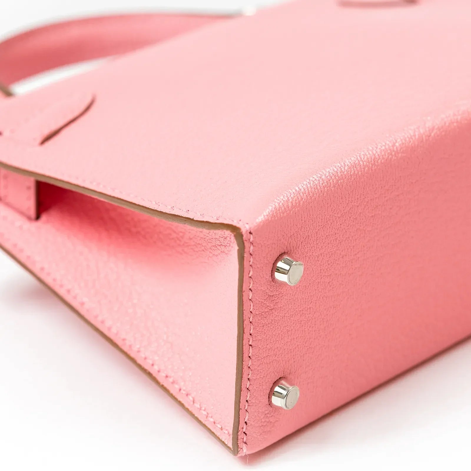 Hermès Mini Kelly II Sellier 20 Rose Confetti Chevre Mysore Palladium Hardware