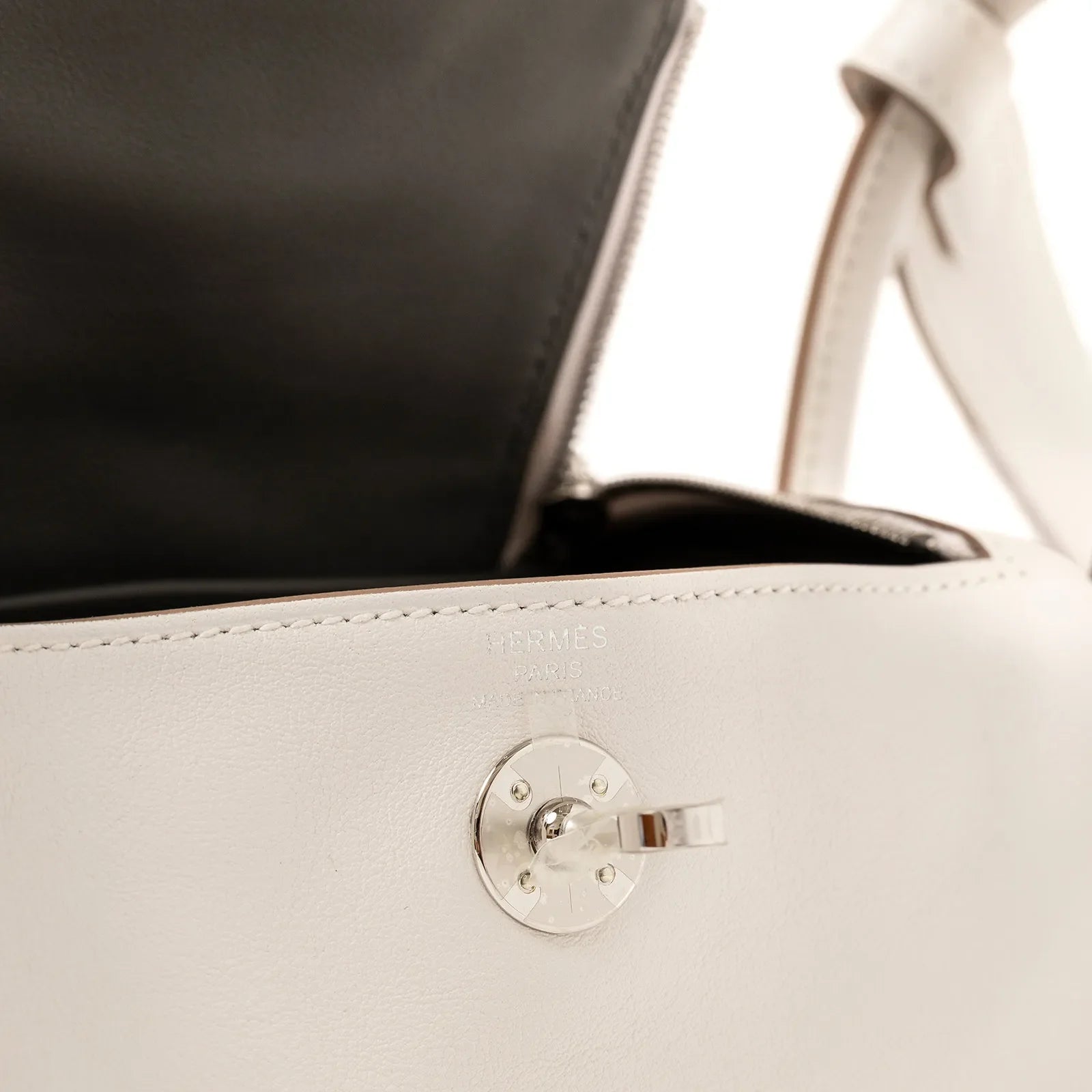 Hermès Mini Lindy I Gris Pale/Gris Meyer Swift Palladium Hardware