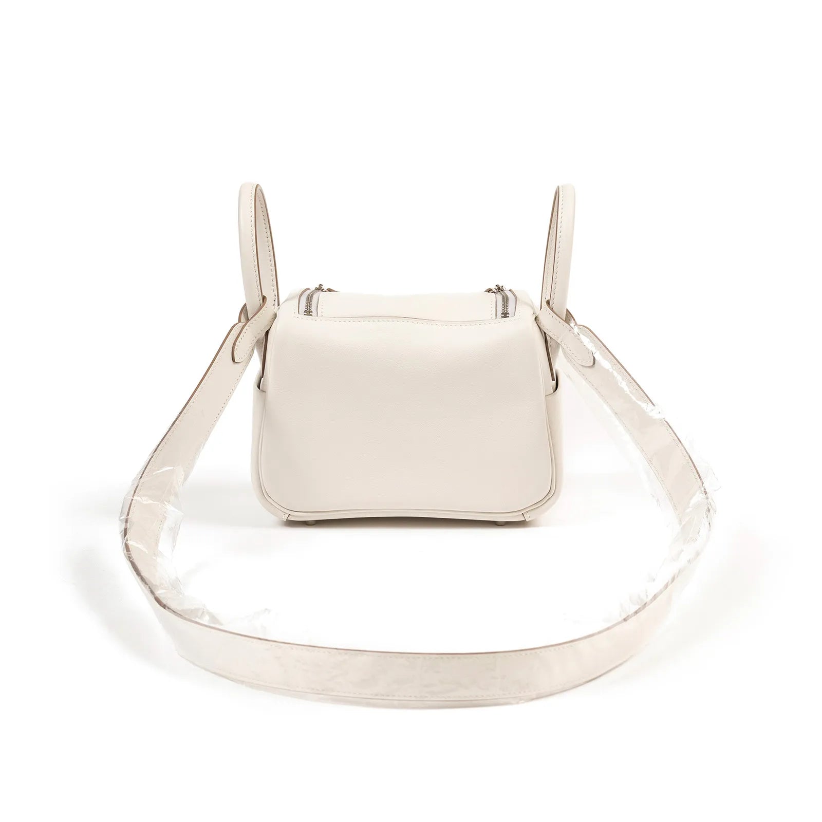 Hermès Mini Lindy I Gris Pale/Gris Meyer Swift Palladium Hardware