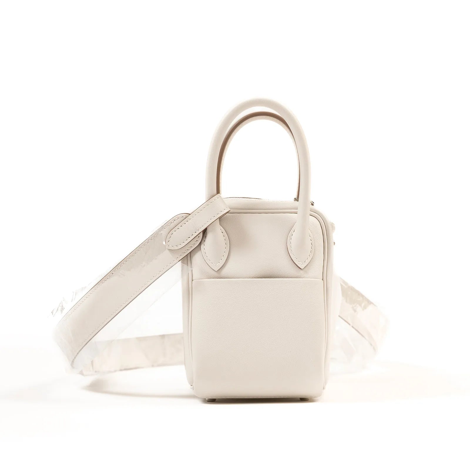 Hermès Mini Lindy I Gris Pale/Gris Meyer Swift Palladium Hardware