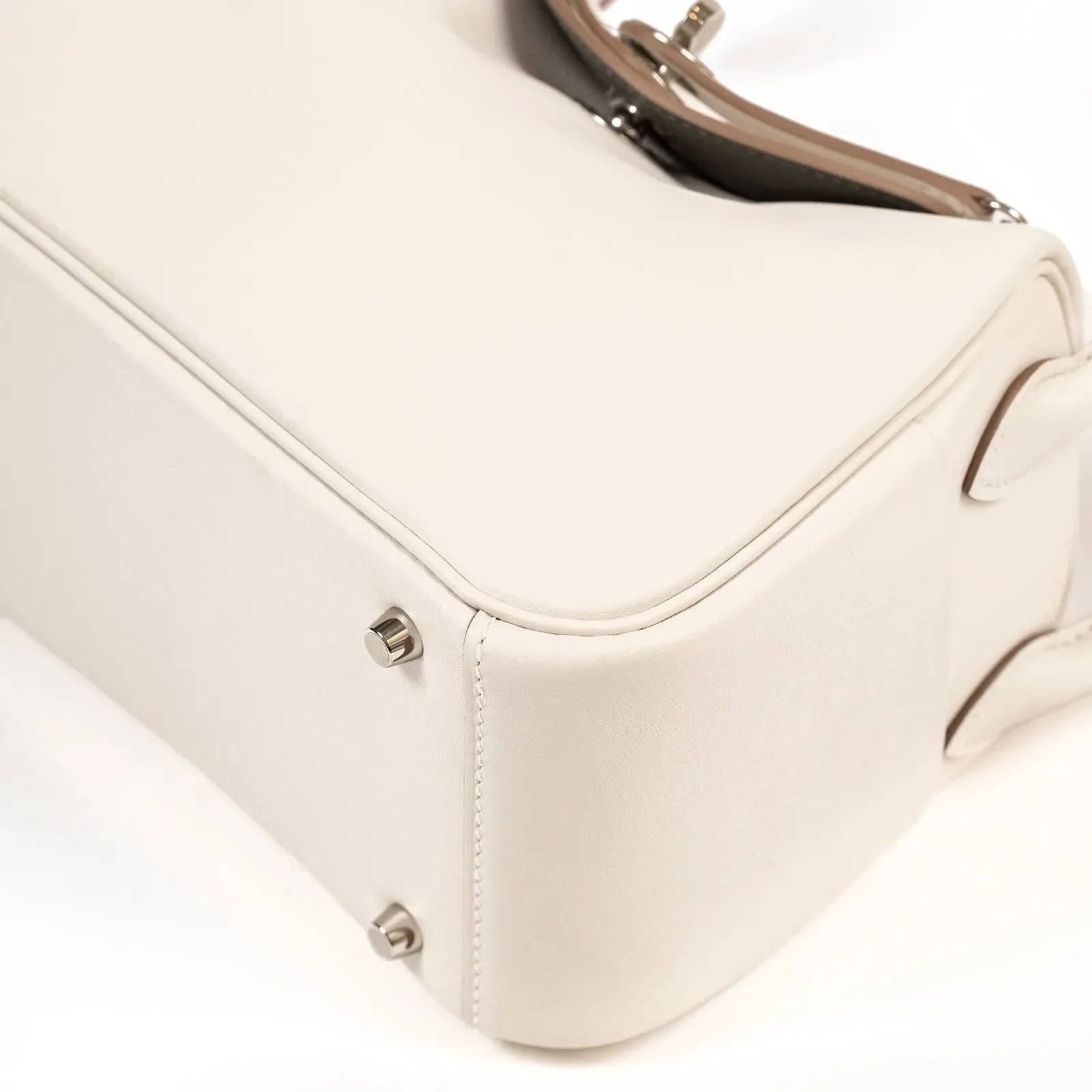 Hermès Mini Lindy I Gris Pale/Gris Meyer Swift Palladium Hardware