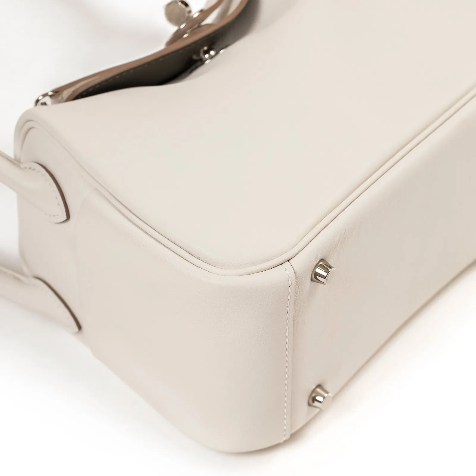 Hermès Mini Lindy I Gris Pale/Gris Meyer Swift Palladium Hardware