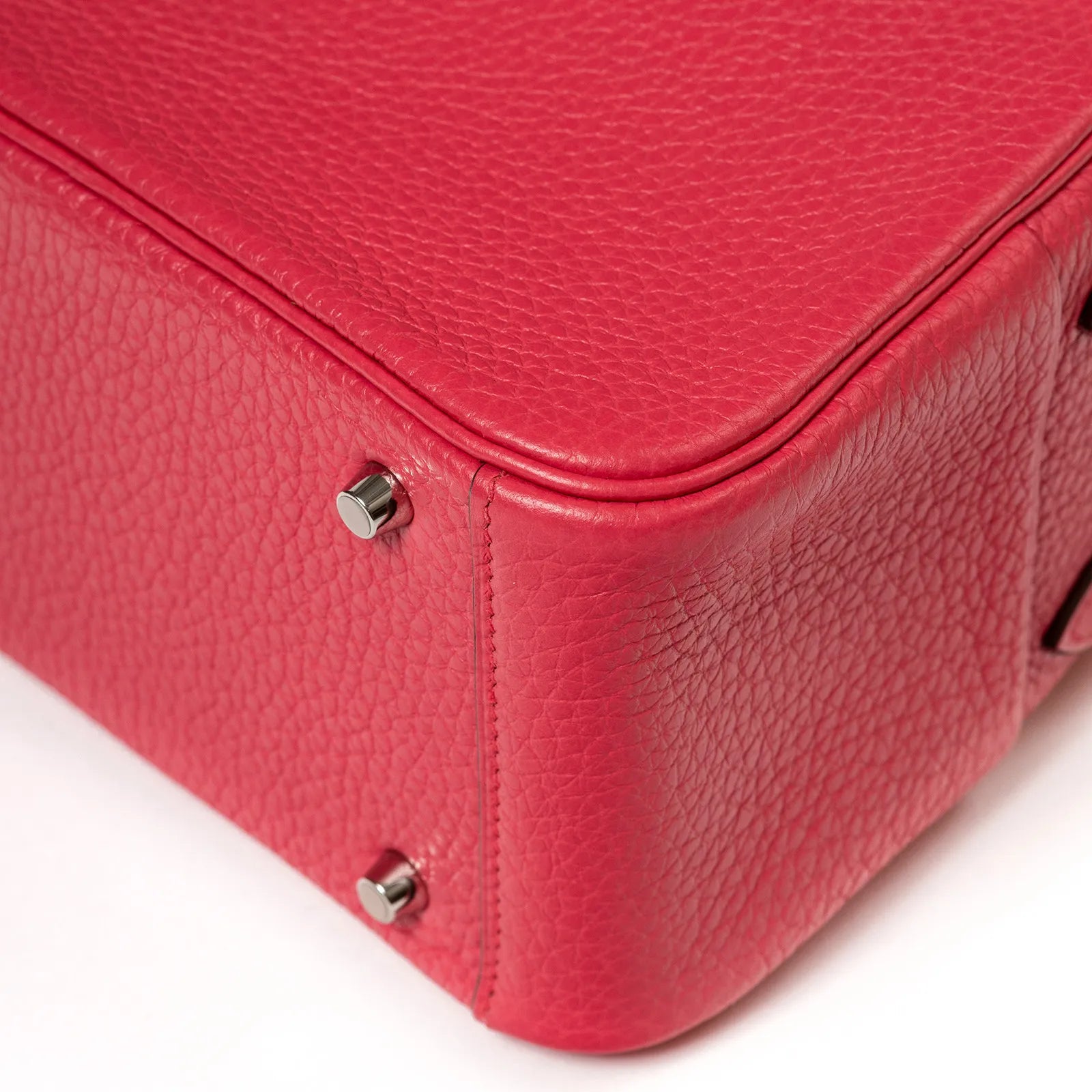 Hermès Mini Lindy I Rose Extreme Clemence Palladium Hardware