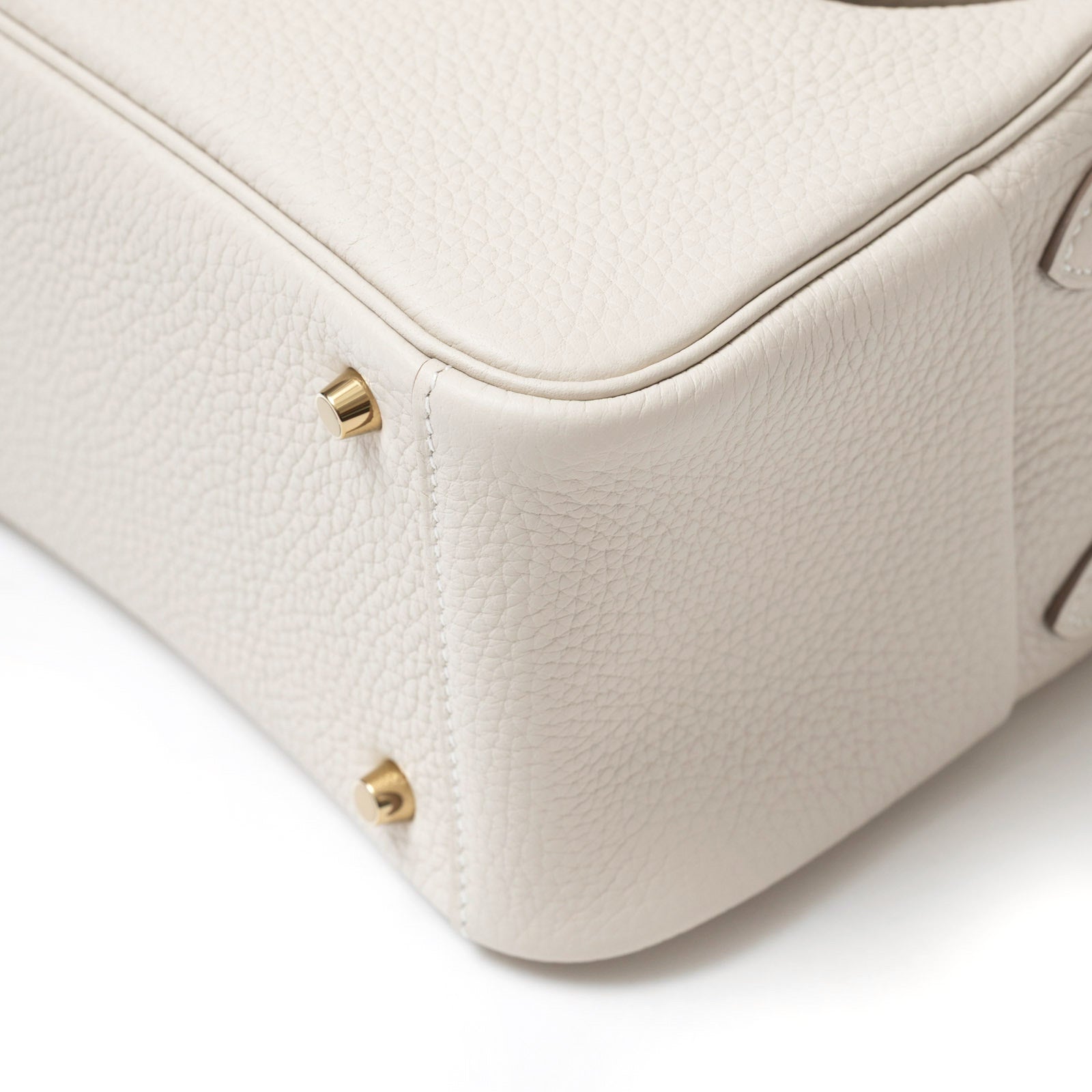 Hermès Mini Lindy II Beton Clemence Gold Hardware