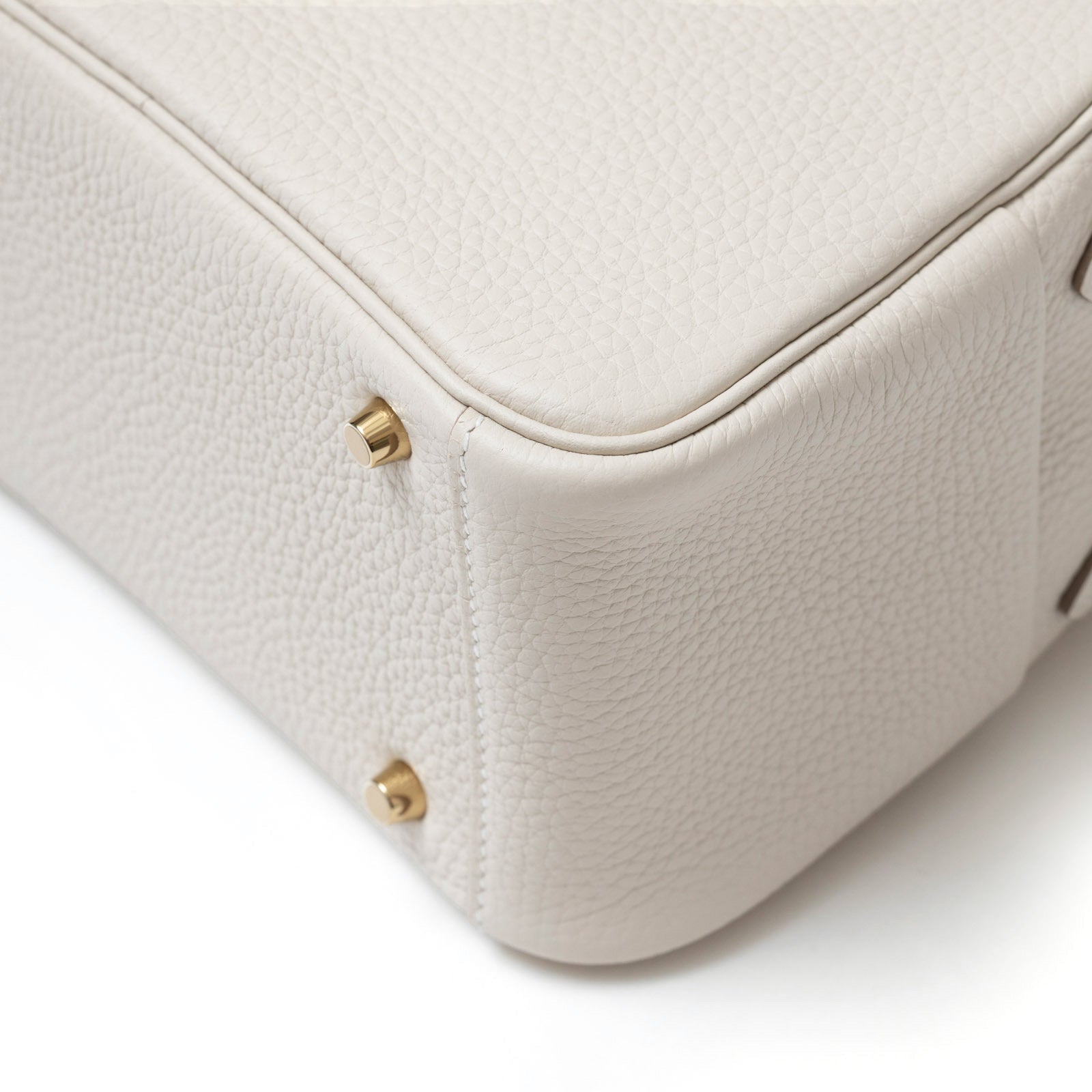 Hermès Mini Lindy II Beton Clemence Gold Hardware