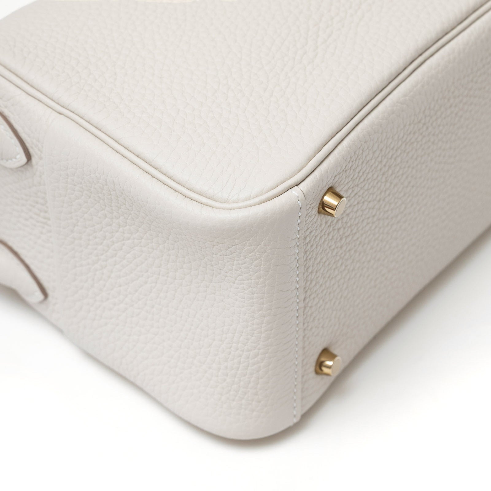 Hermès Mini Lindy II Beton Clemence Gold Hardware