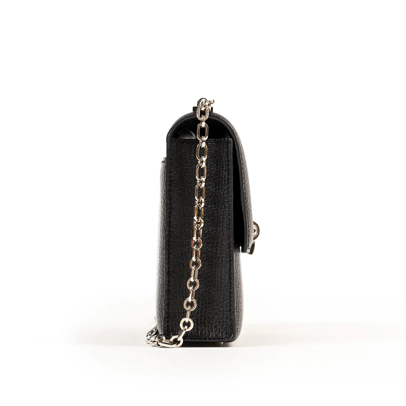 Hermès Mini Verrou Black Chevre Mysore Palladium Hardware
