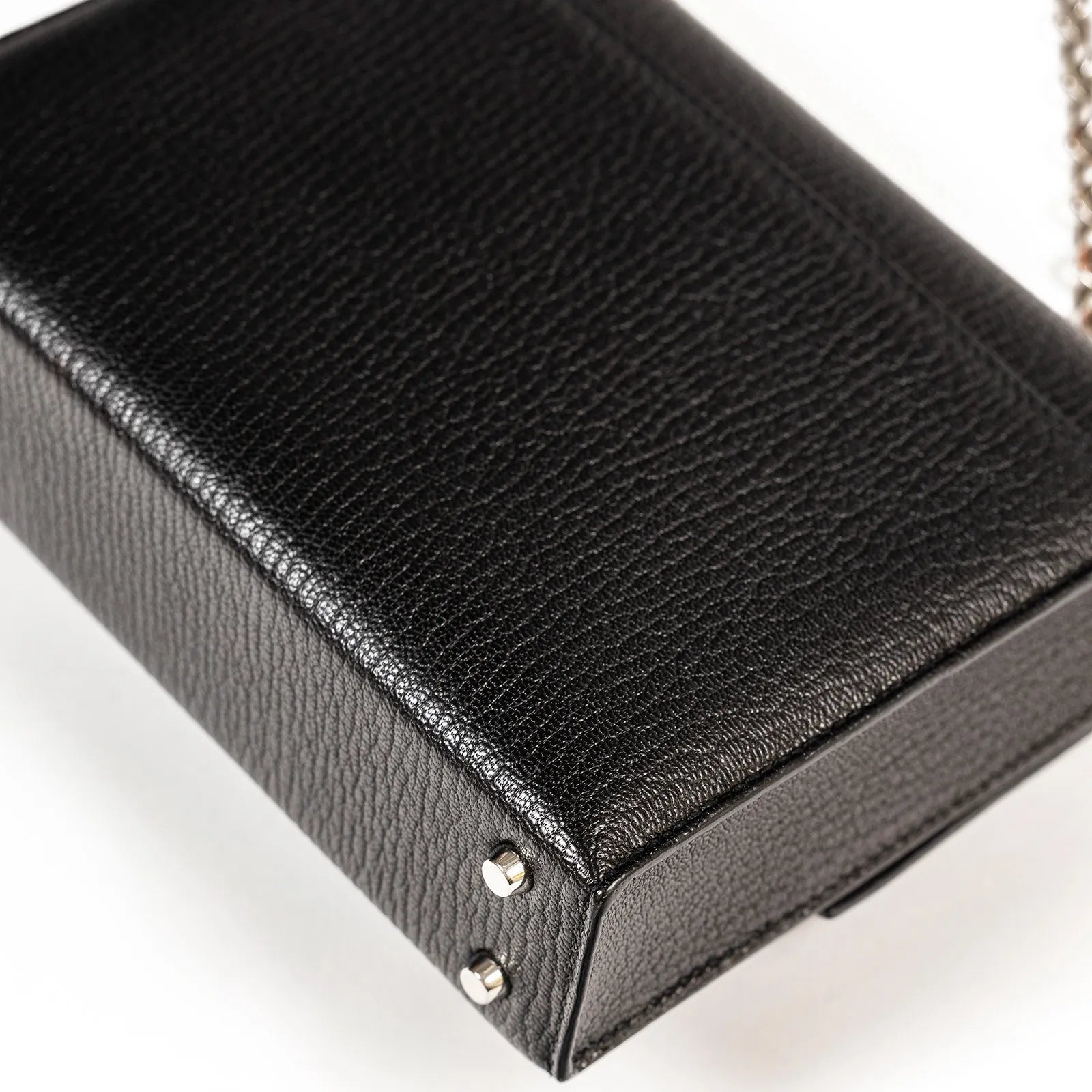 Hermès Mini Verrou Black Chevre Mysore Palladium Hardware