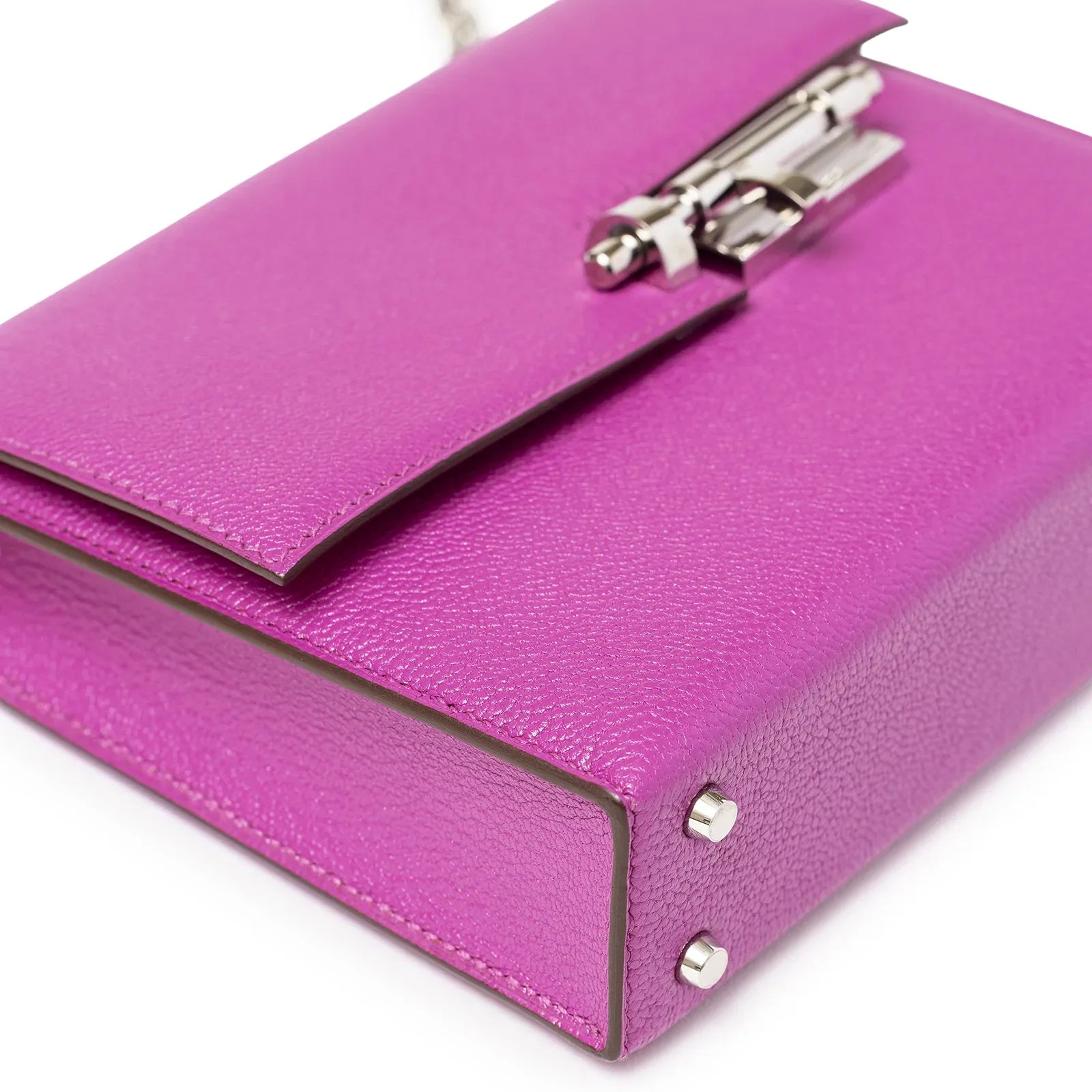 Hermès Mini Verrou Chaine Bag Magnolia Chevre Mysore Palladium Hardware