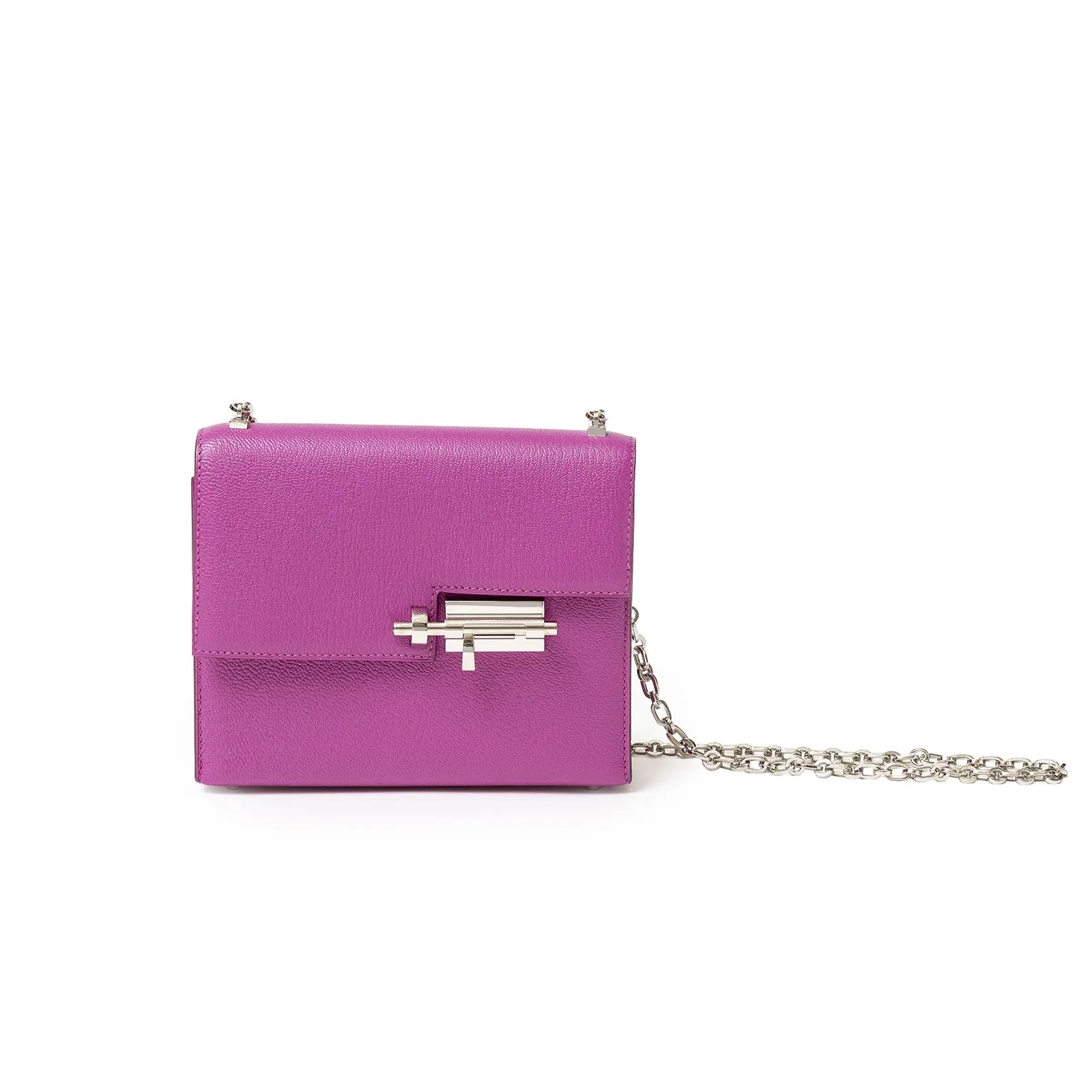 Hermès Mini Verrou Chaine Bag Magnolia Chevre Mysore Palladium Hardware