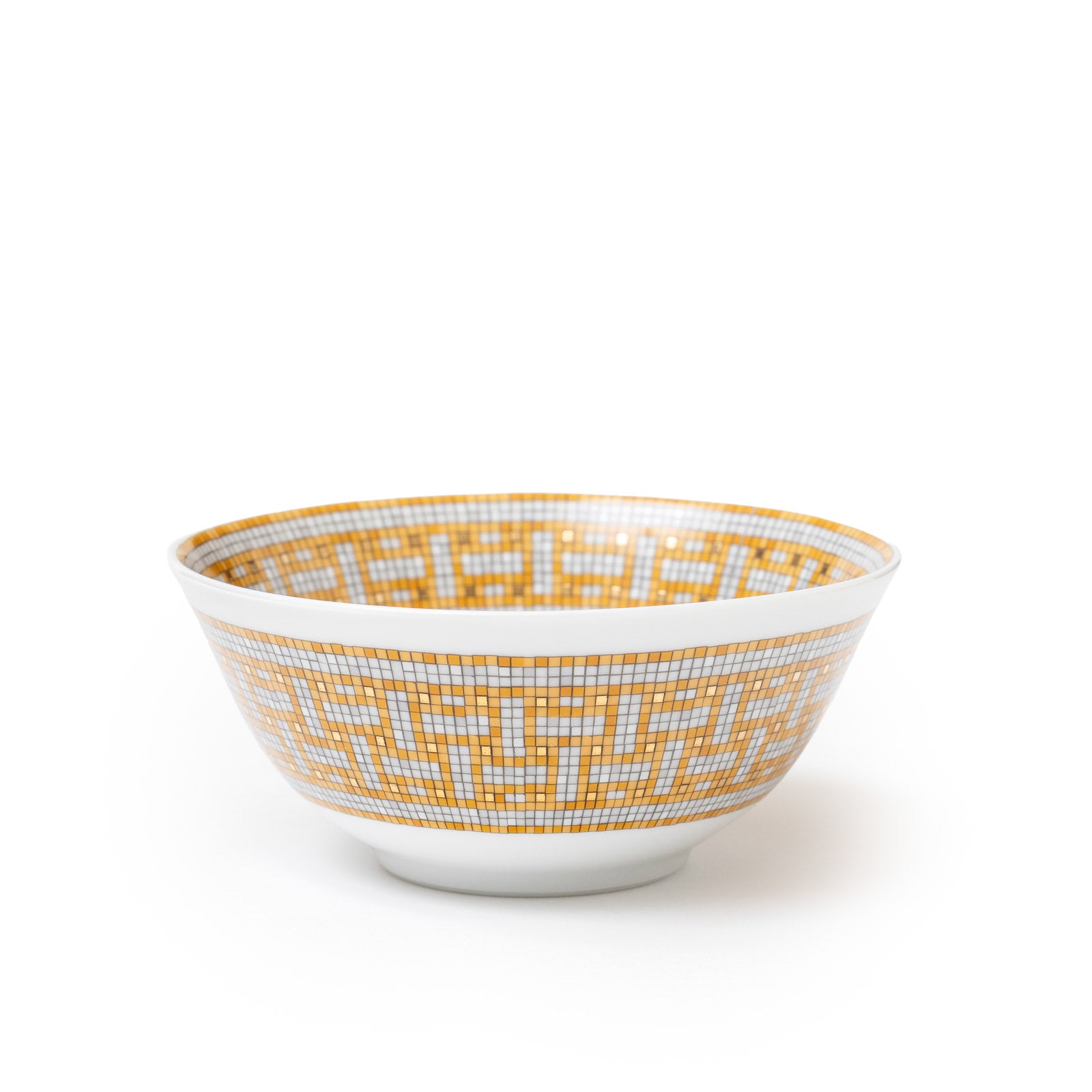 Hermès Mosaique au 24 Gold Rice Bowl Set of Two - Close Up