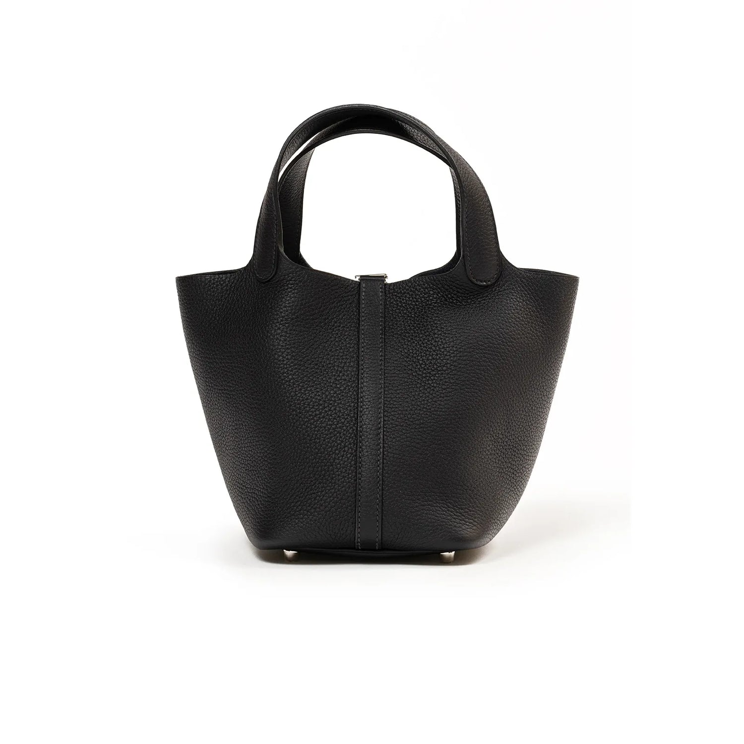 Hermès Picotin 18 Black Clemence Palladium Hardware