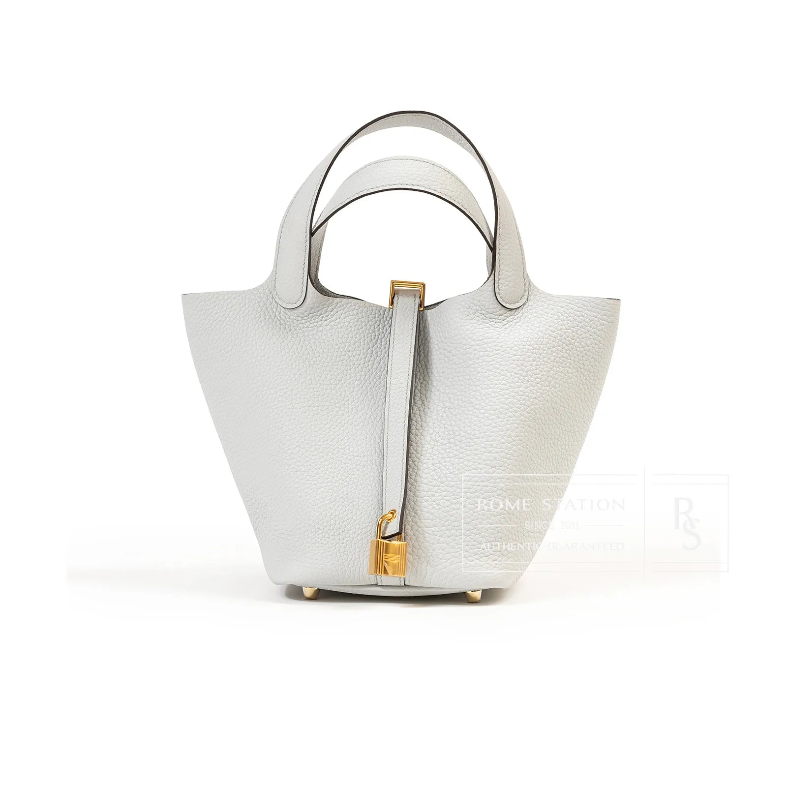Hermès Picotin 18 Blue Pale Clemence Gold Hardware