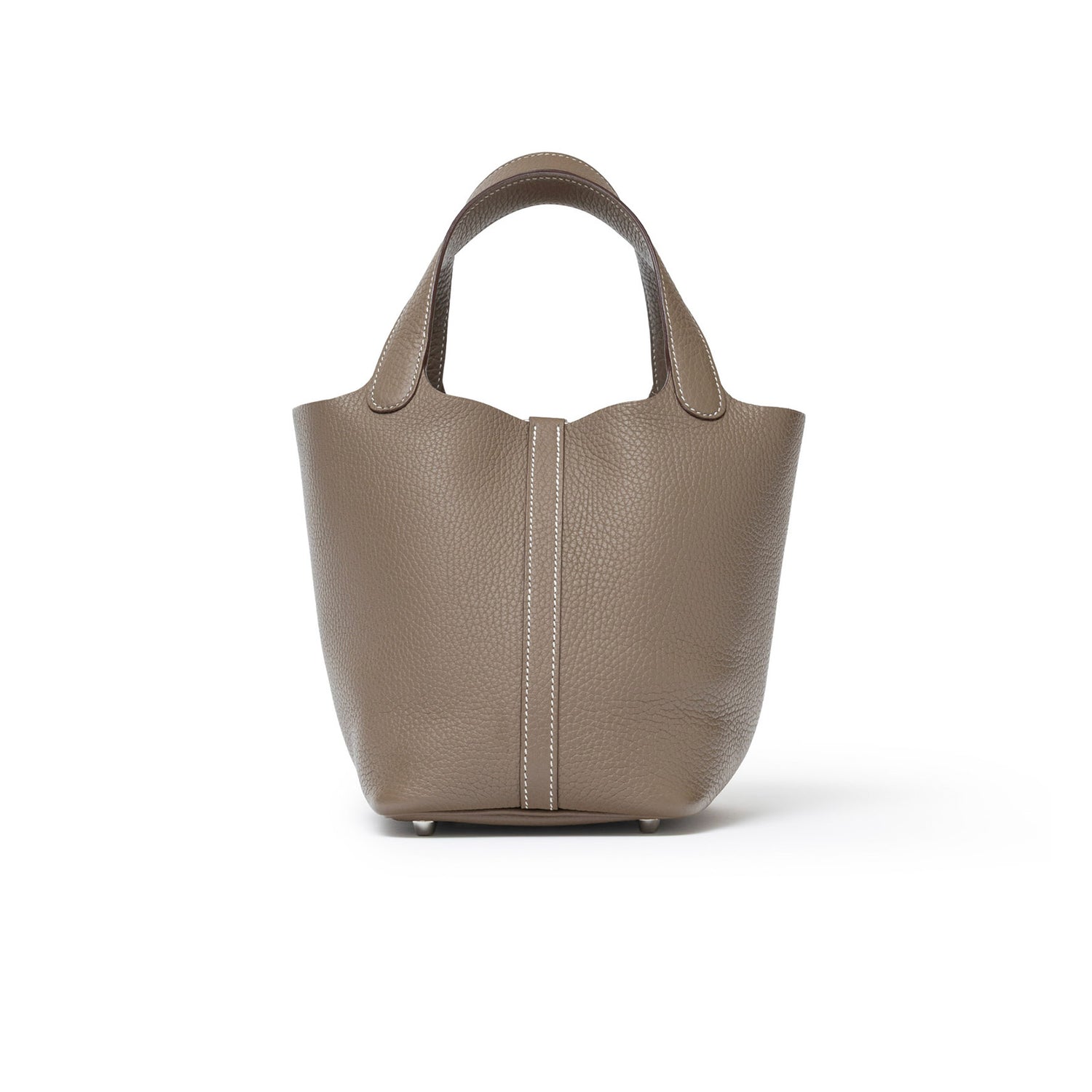 Hermès Picotin 18 Etoupe Clemence Palladium Hardware - Back