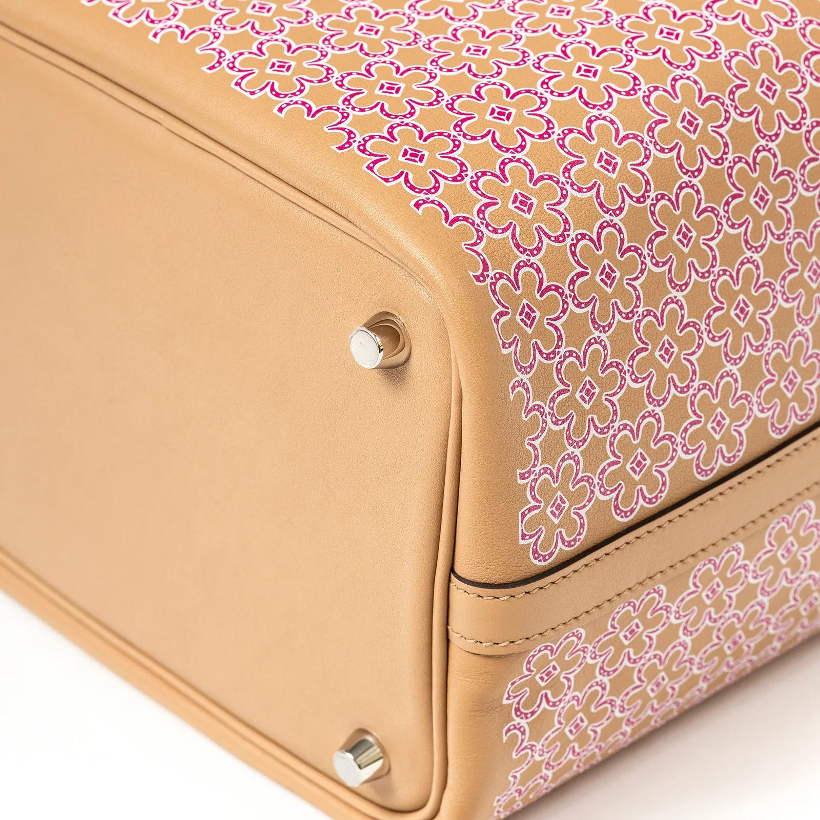 Hermès Picotin 18 Floral Chai/Rose/Blanc Swift Palladium Hardware