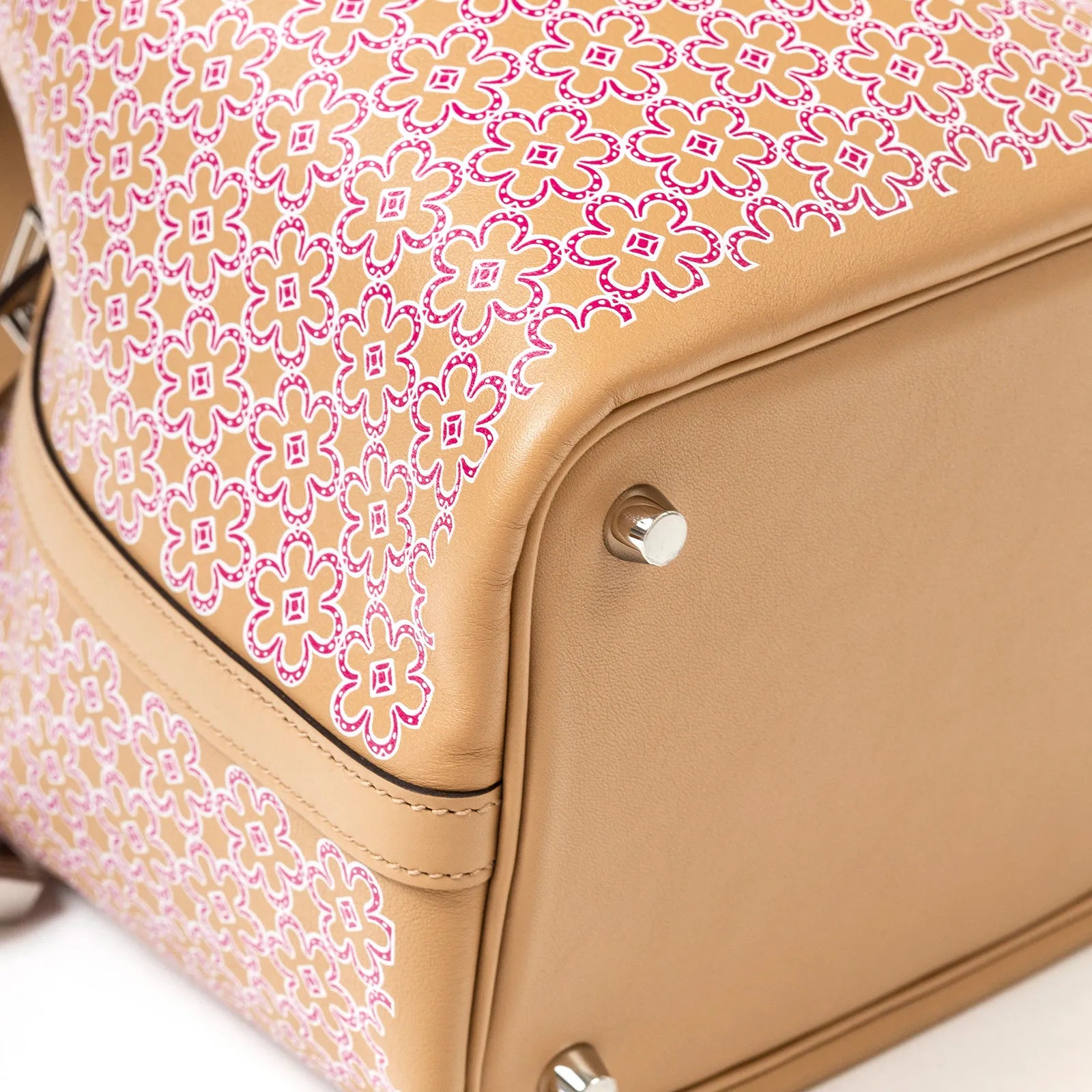 Hermès Picotin 18 Floral Chai/Rose/Blanc Swift Palladium Hardware