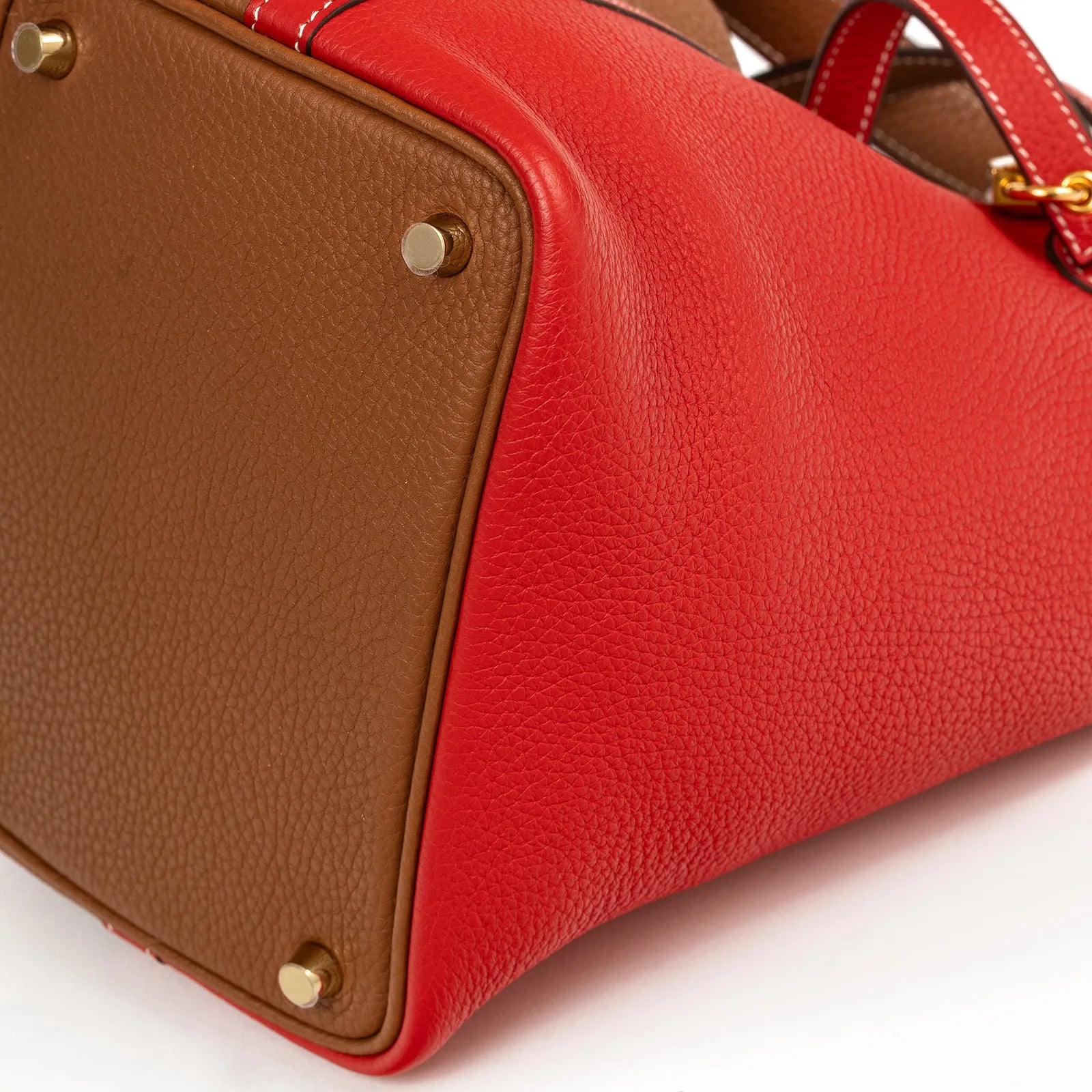 Hermès Picotin 18 Gold/Rouge Coeur Clemence Gold Hardware