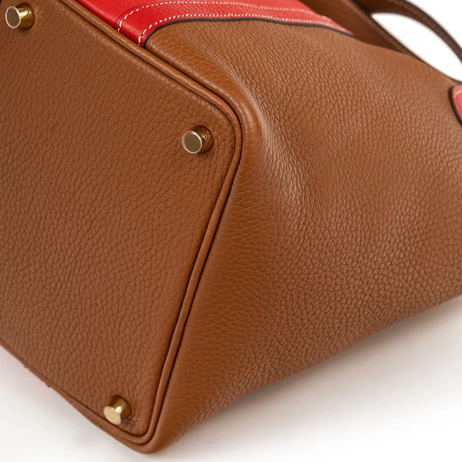 Hermès Picotin 18 Gold/Rouge Coeur Clemence Gold Hardware