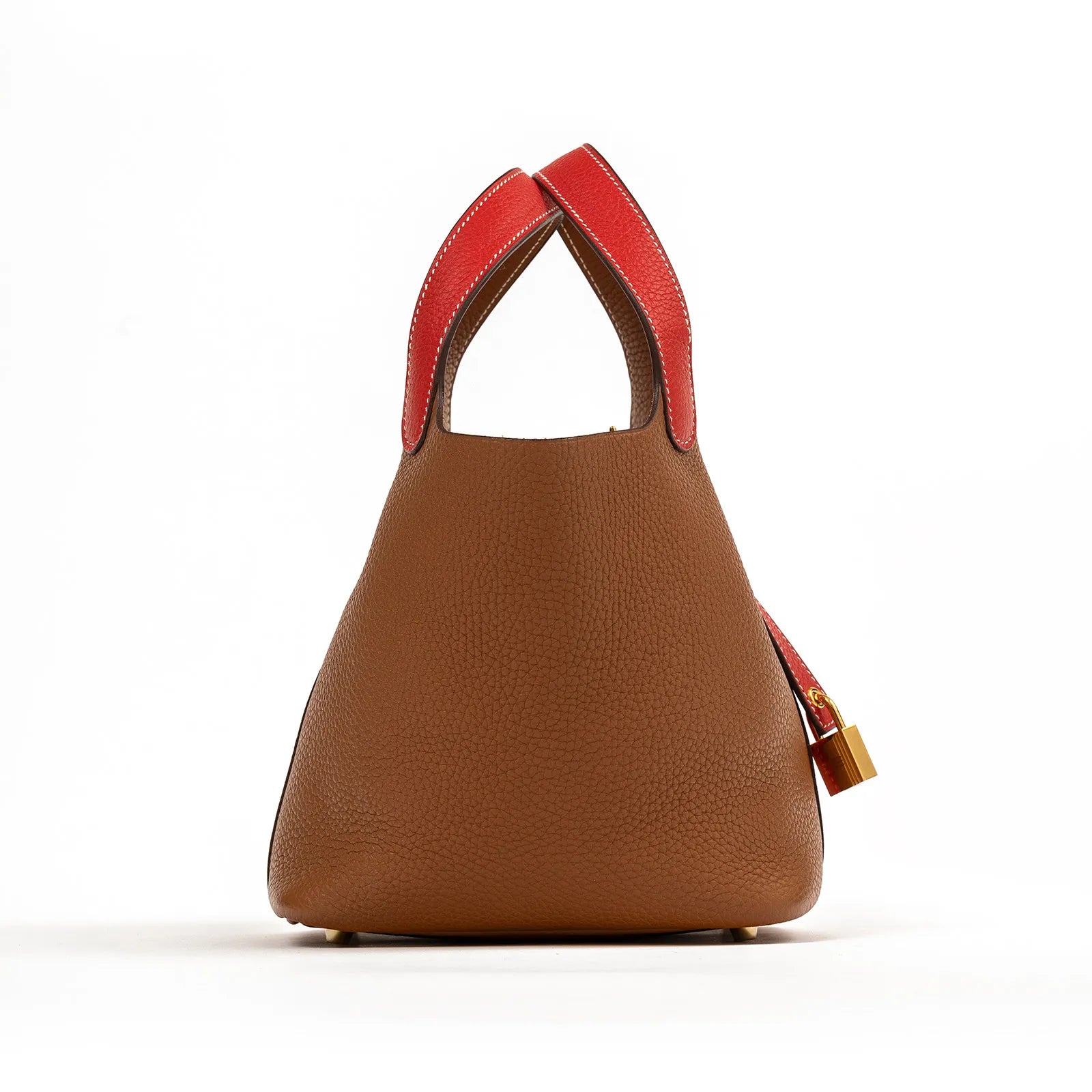 Hermès Picotin 18 Gold/Rouge Coeur Clemence Gold Hardware