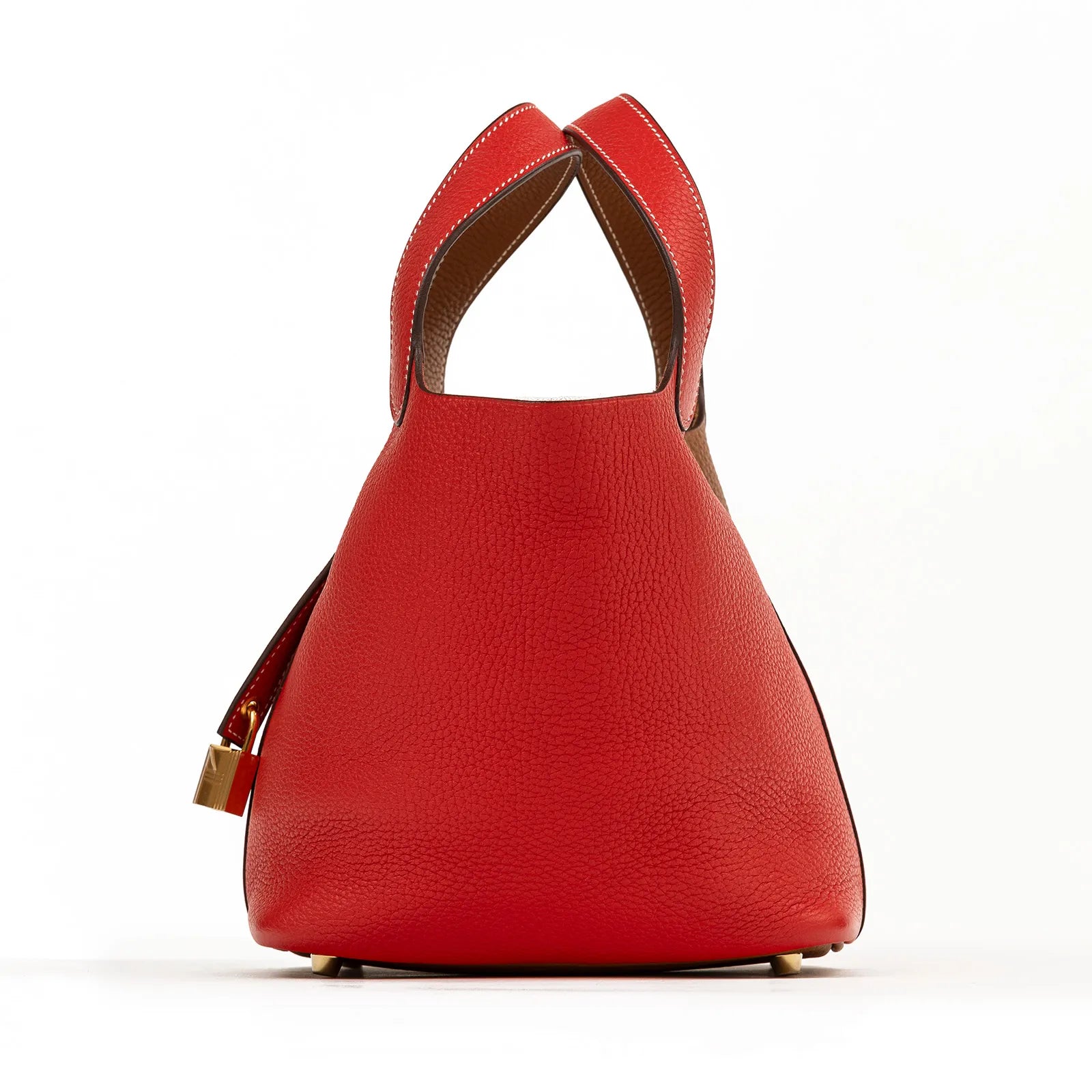 Hermès Picotin 18 Gold/Rouge Coeur Clemence Gold Hardware