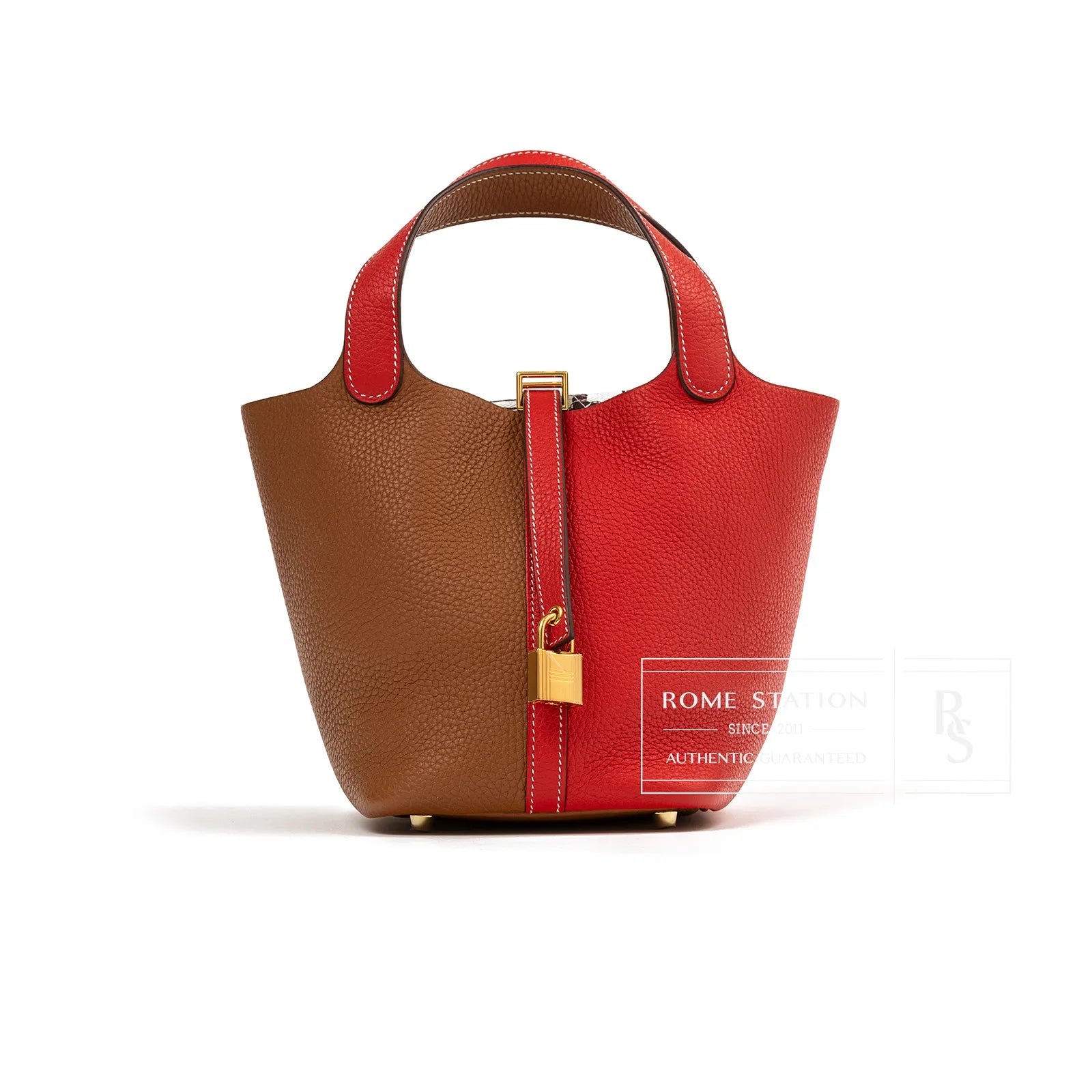 Hermès Picotin 18 Gold/Rouge Coeur Clemence Gold Hardware