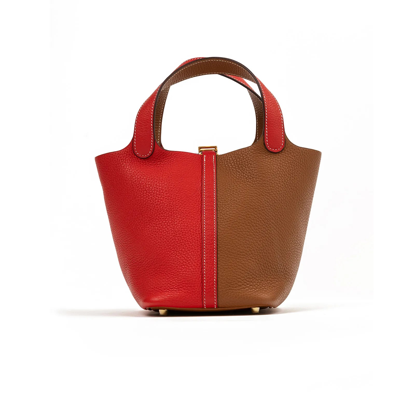 Hermès Picotin 18 Gold/Rouge Coeur Clemence Gold Hardware