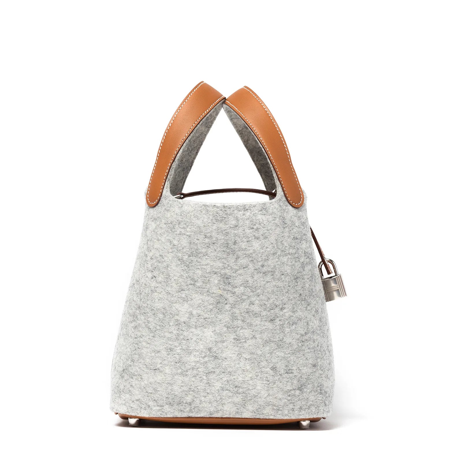 Hermès Picotin 18 Gris Clair/Gold Feutre/Swift Palladium Hardware