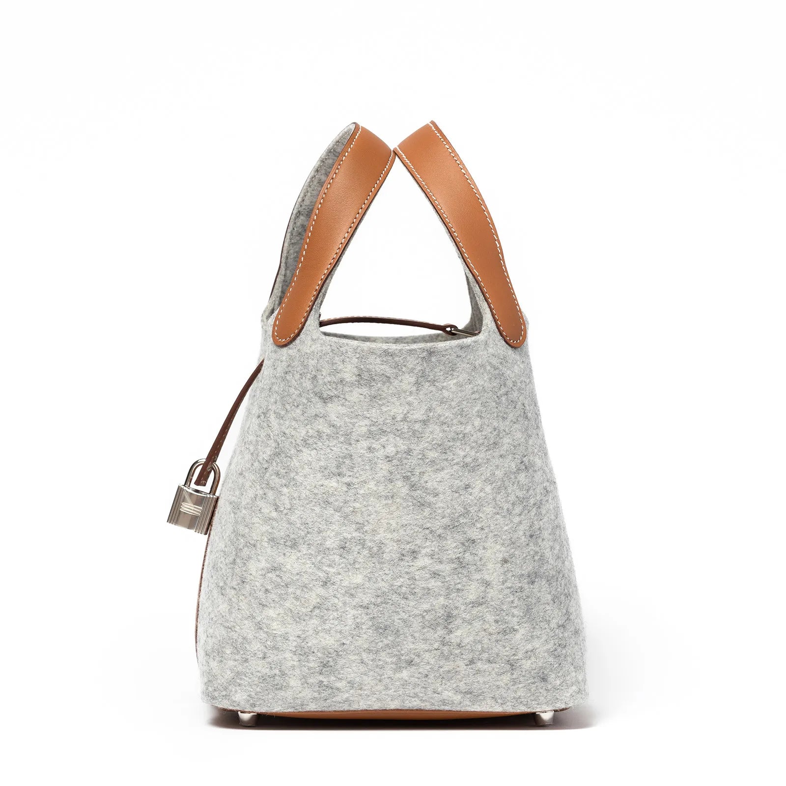 Hermès Picotin 18 Gris Clair/Gold Feutre/Swift Palladium Hardware
