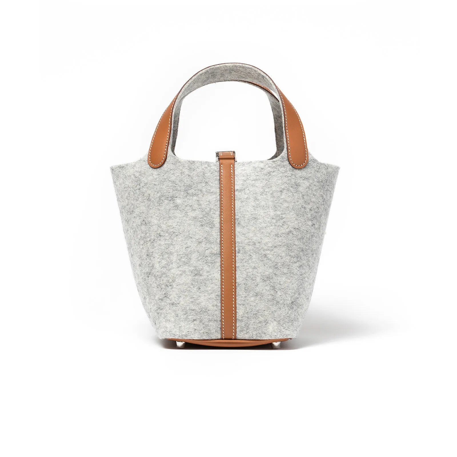 Hermès Picotin 18 Gris Clair/Gold Feutre/Swift Palladium Hardware