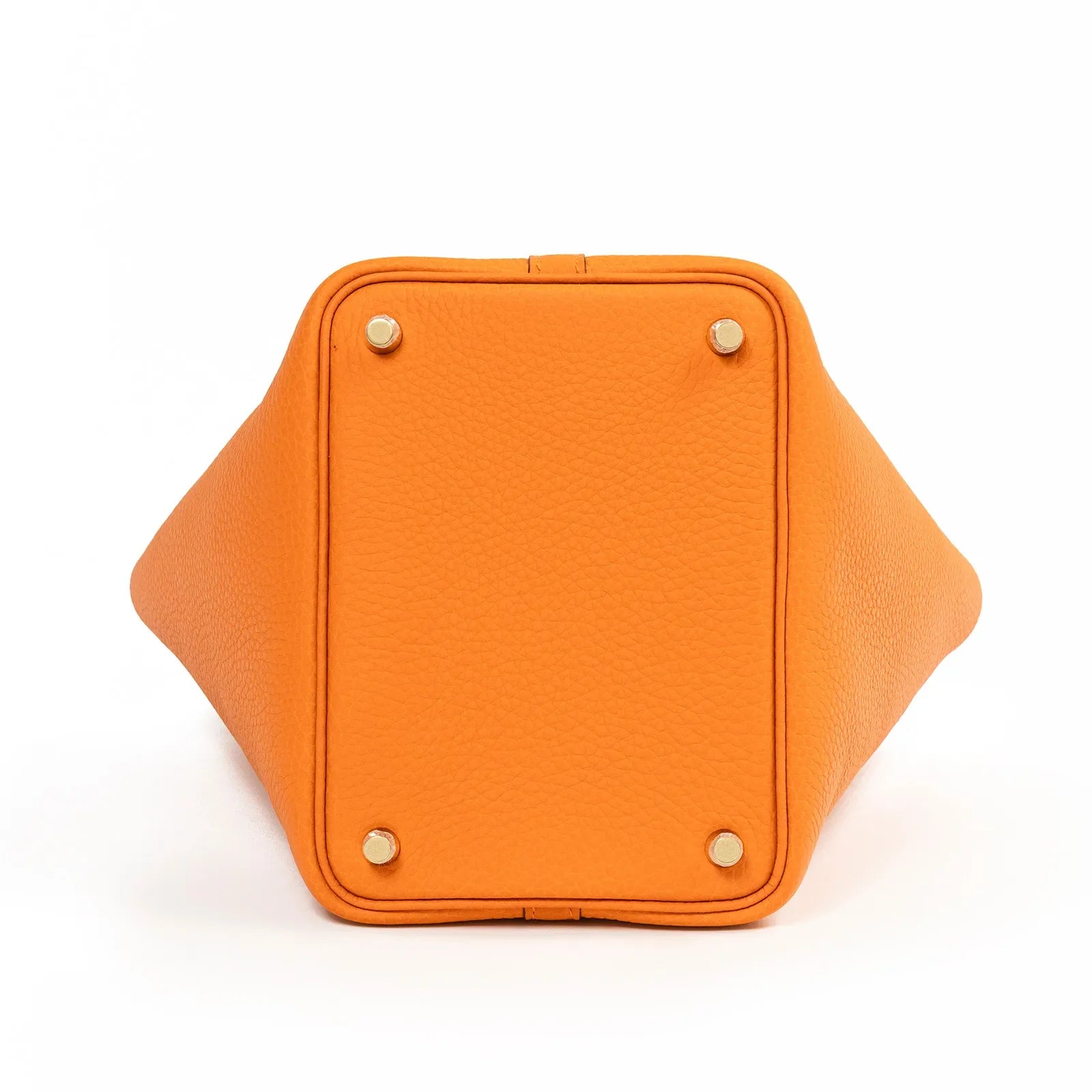Hermès Picotin 18 Orange Clemence Gold Hardware