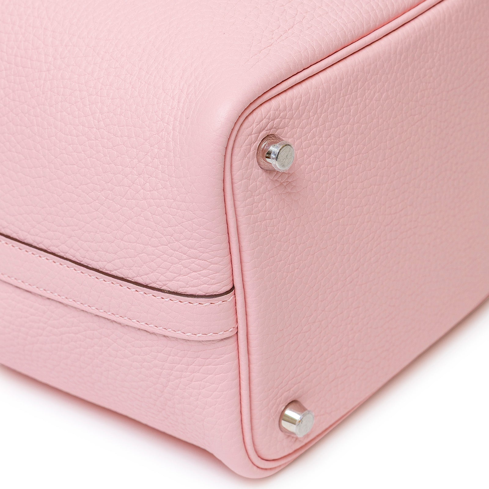 Hermès Picotin 18 Rose Sakura Clemence Palladium Hardware