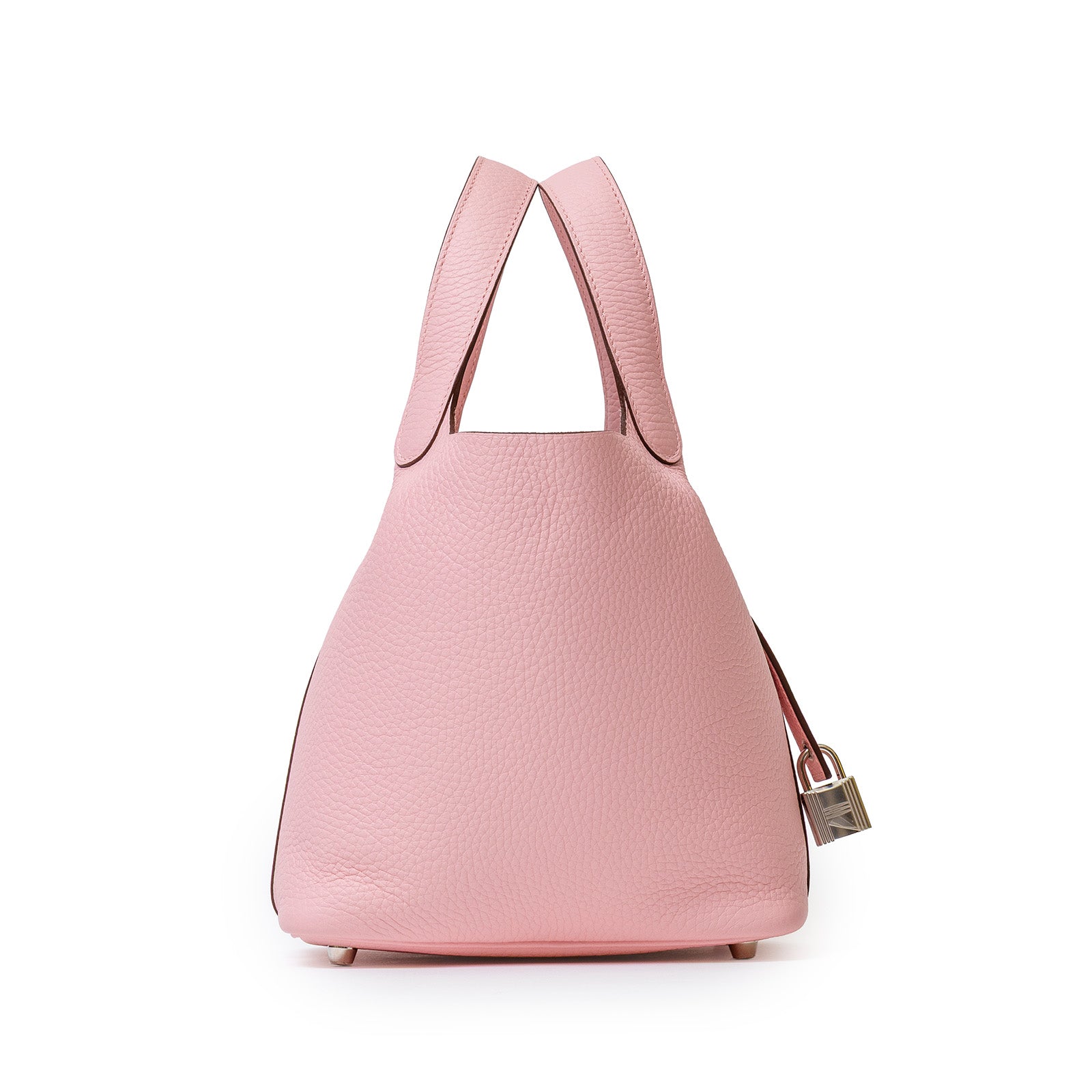 Hermès Picotin 18 Rose Sakura Clemence Palladium Hardware