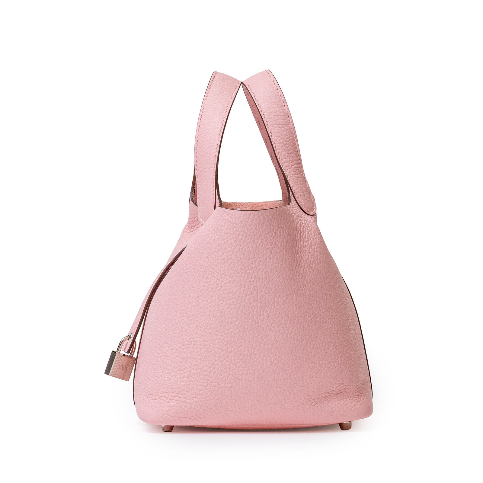 Hermès Picotin 18 Rose Sakura Clemence Palladium Hardware