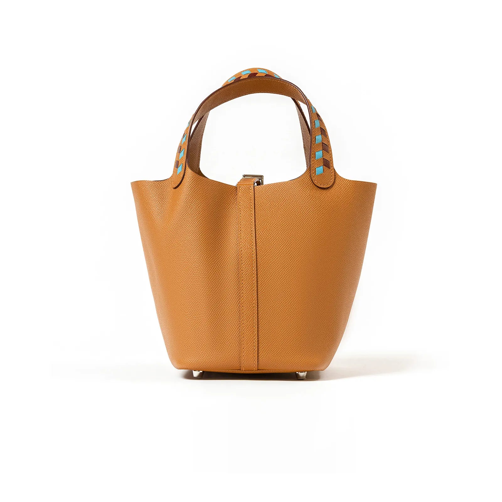 Hermès Picotin 18 Tressage Gold/Rouge/Blue Epsom Palladium Hardware