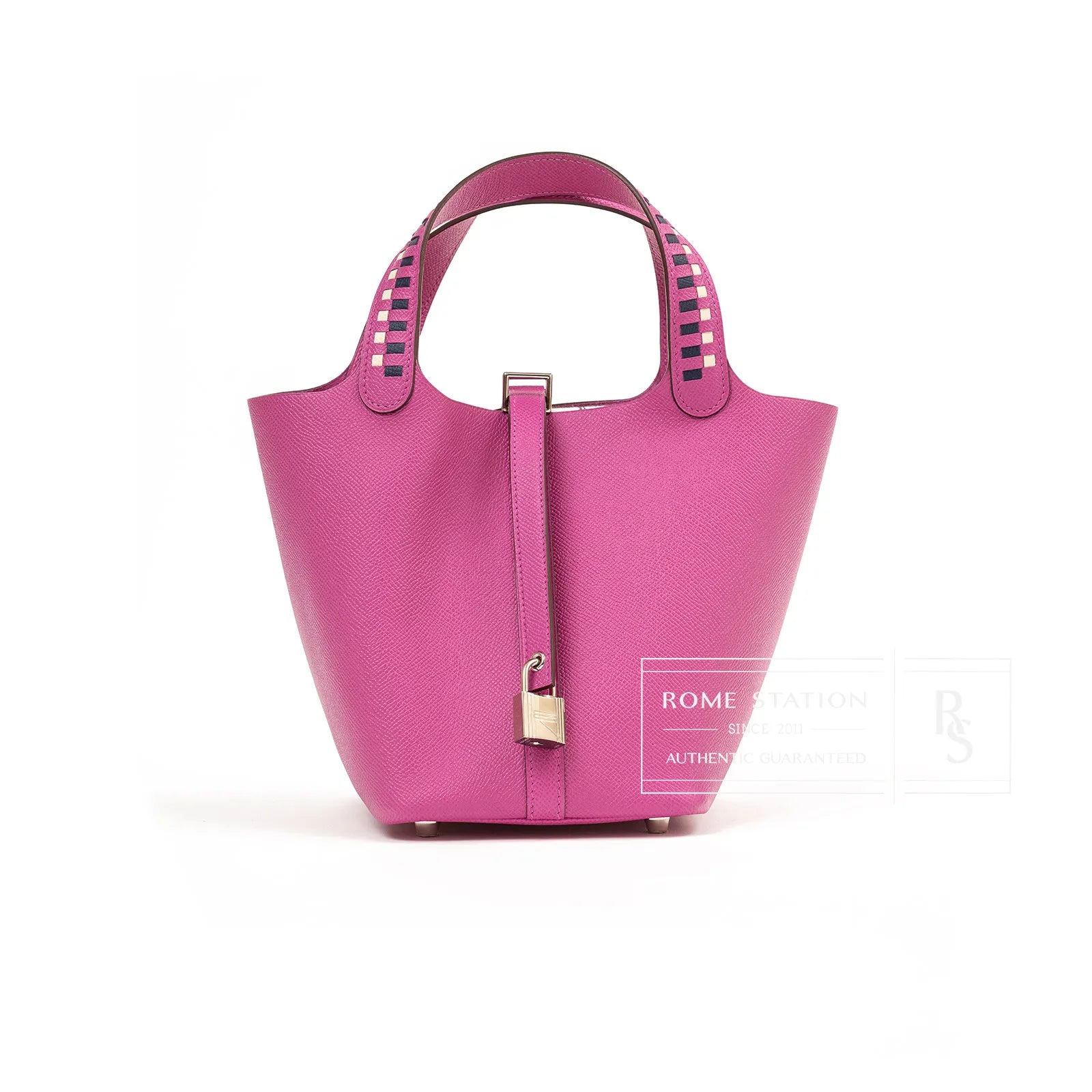 Hermès Picotin 18 Tressage Magnolia/Blue Saphir/Craie Epsom Palladium Hardware