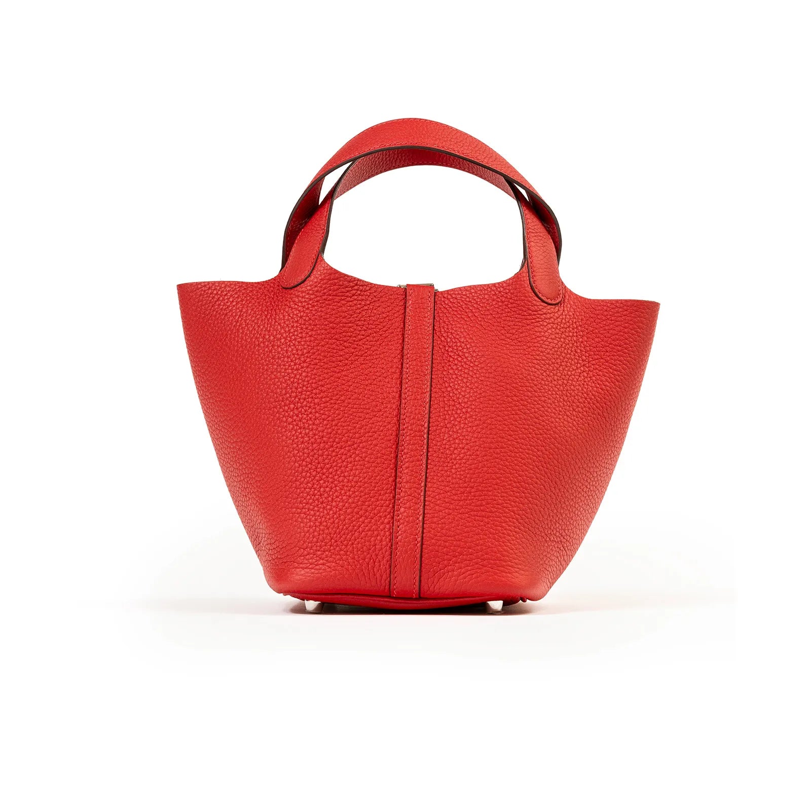 Hermès Picotin 18 Vermillon Clemence Palladium Hardware