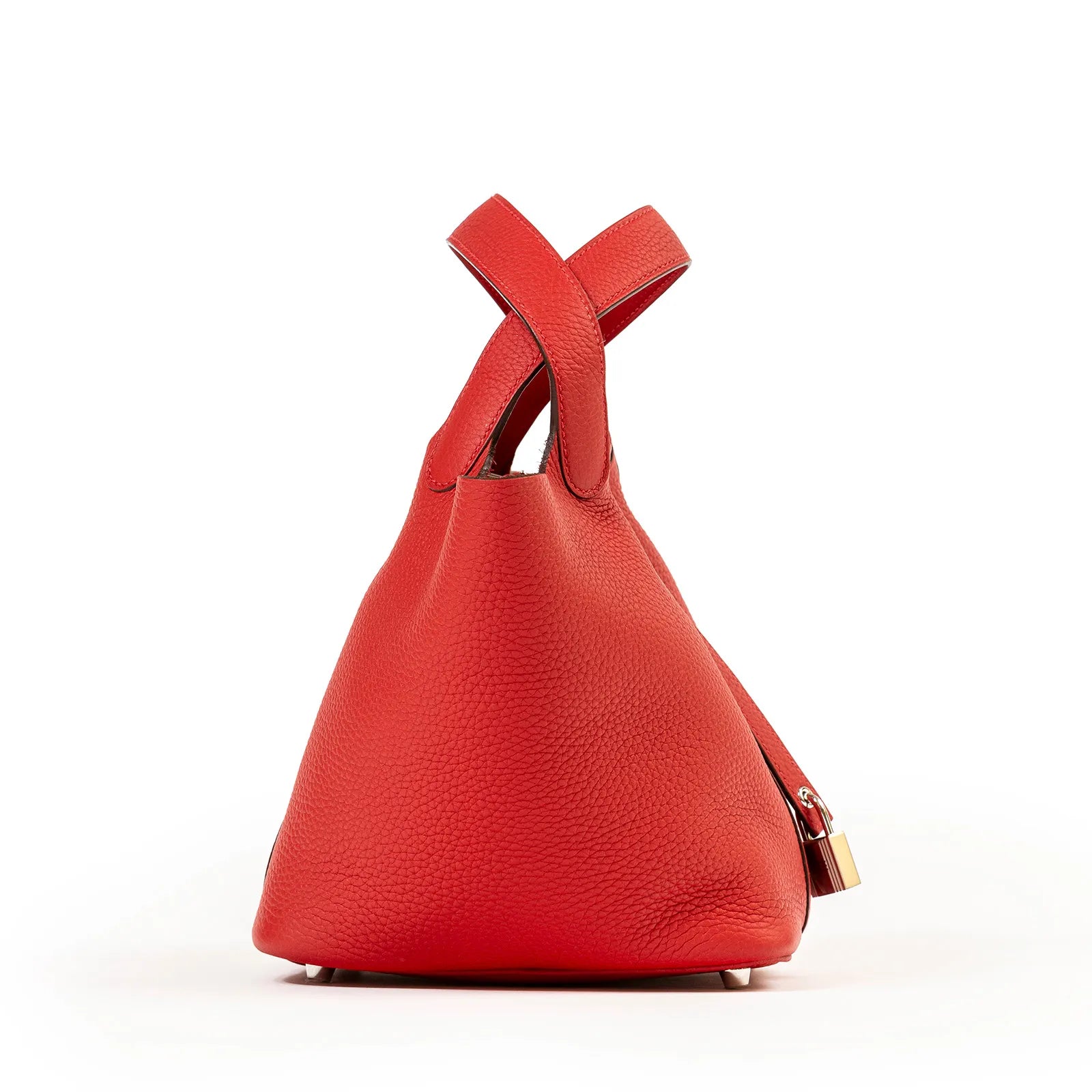 Hermès Picotin 18 Vermillon Clemence Palladium Hardware
