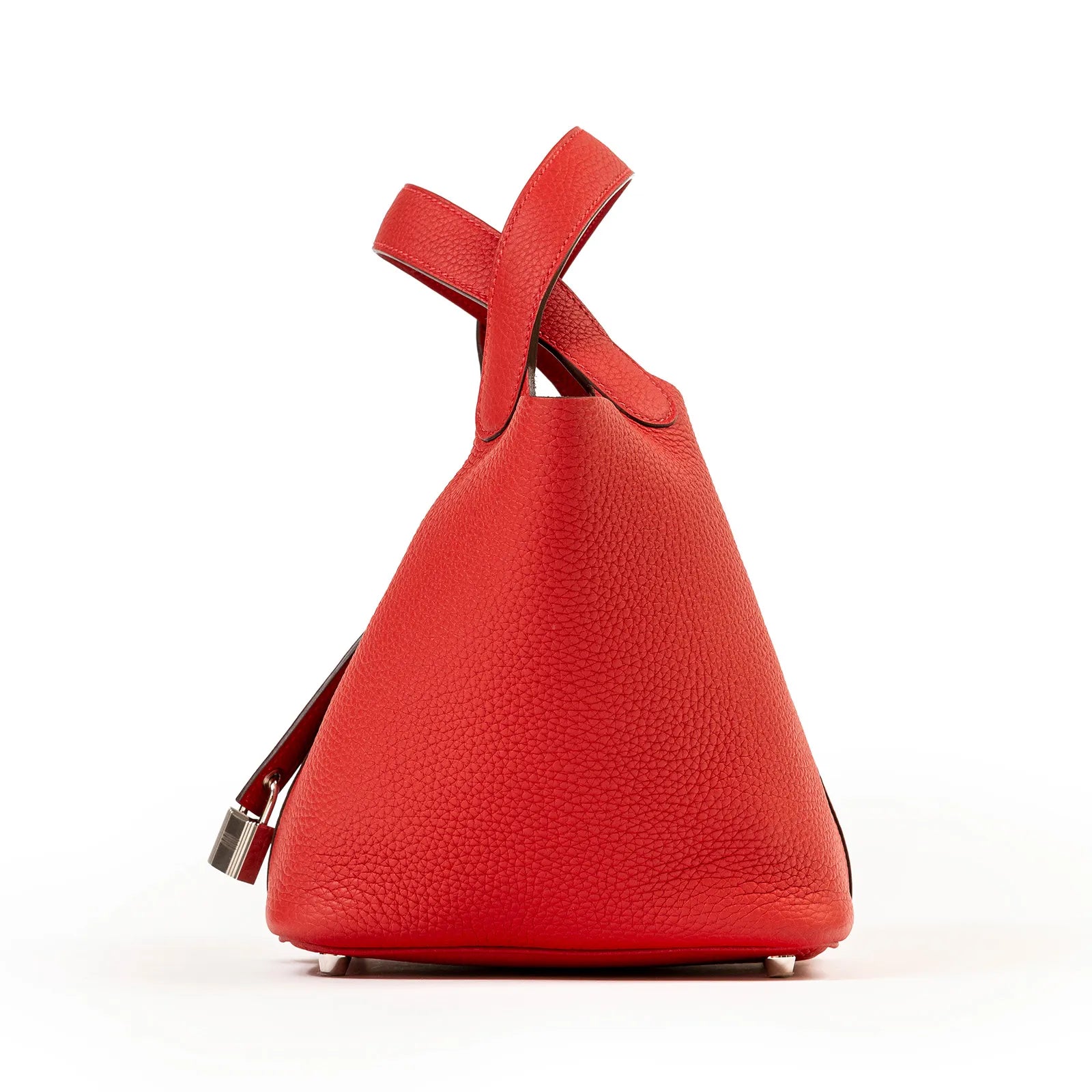 Hermès Picotin 18 Vermillon Clemence Palladium Hardware