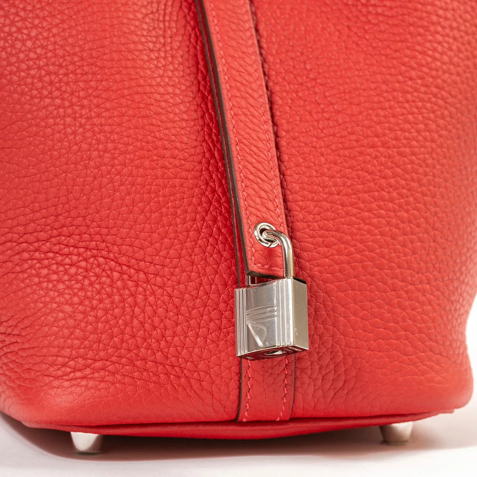 Hermès Picotin 18 Vermillon Clemence Palladium Hardware