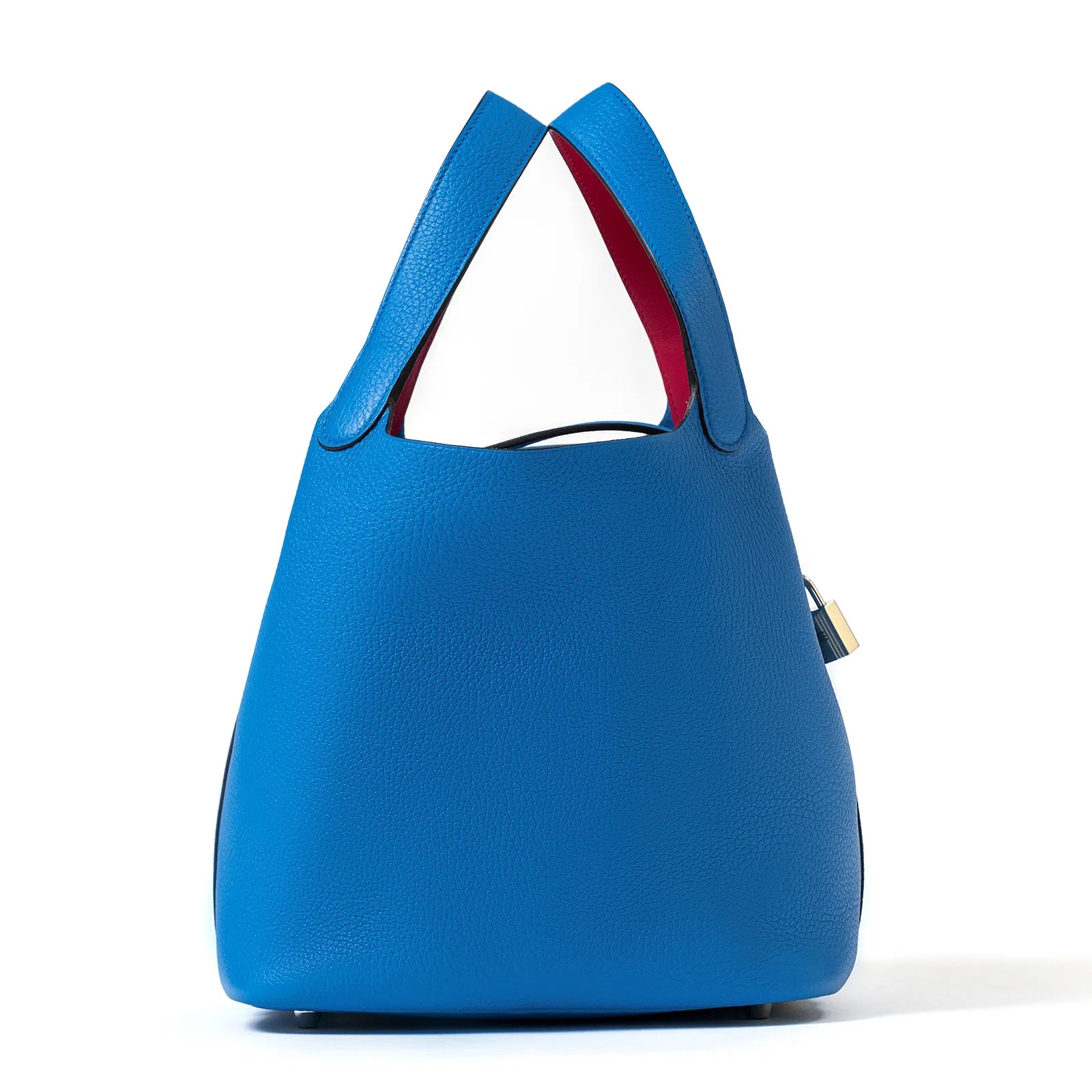 Hermès Picotin 22 Bleu Frida/Rose Mexico Clemence Palladium Hardware