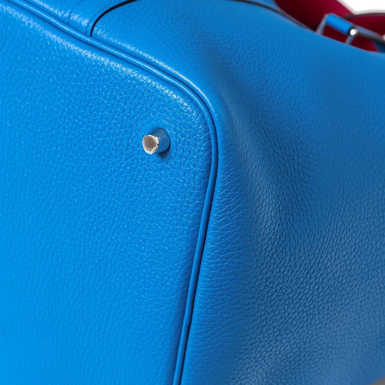 Hermès Picotin 22 Bleu Frida/Rose Mexico Clemence Palladium Hardware
