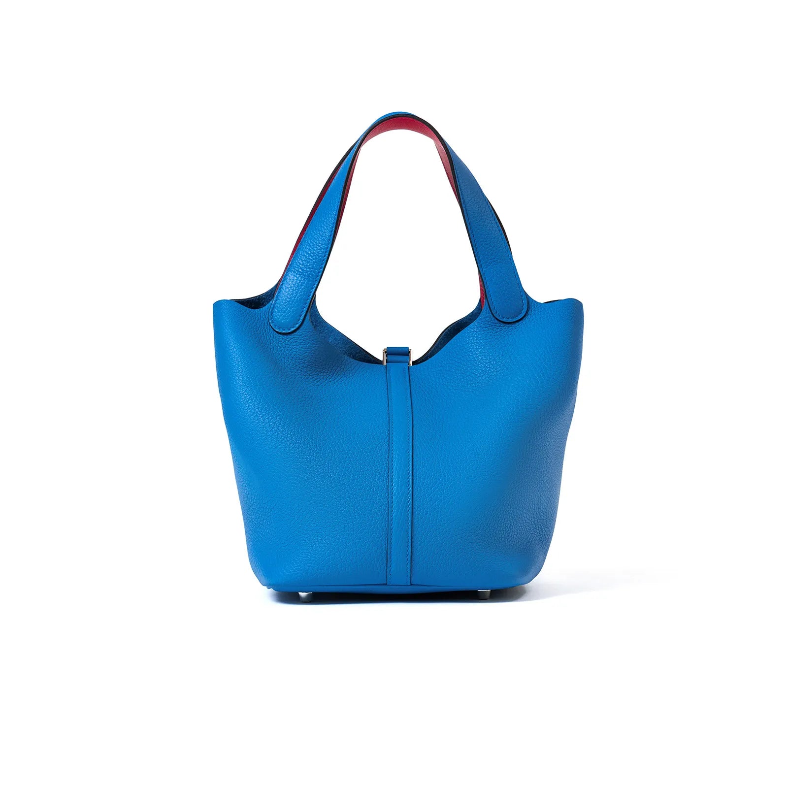 Hermès Picotin 22 Bleu Frida/Rose Mexico Clemence Palladium Hardware